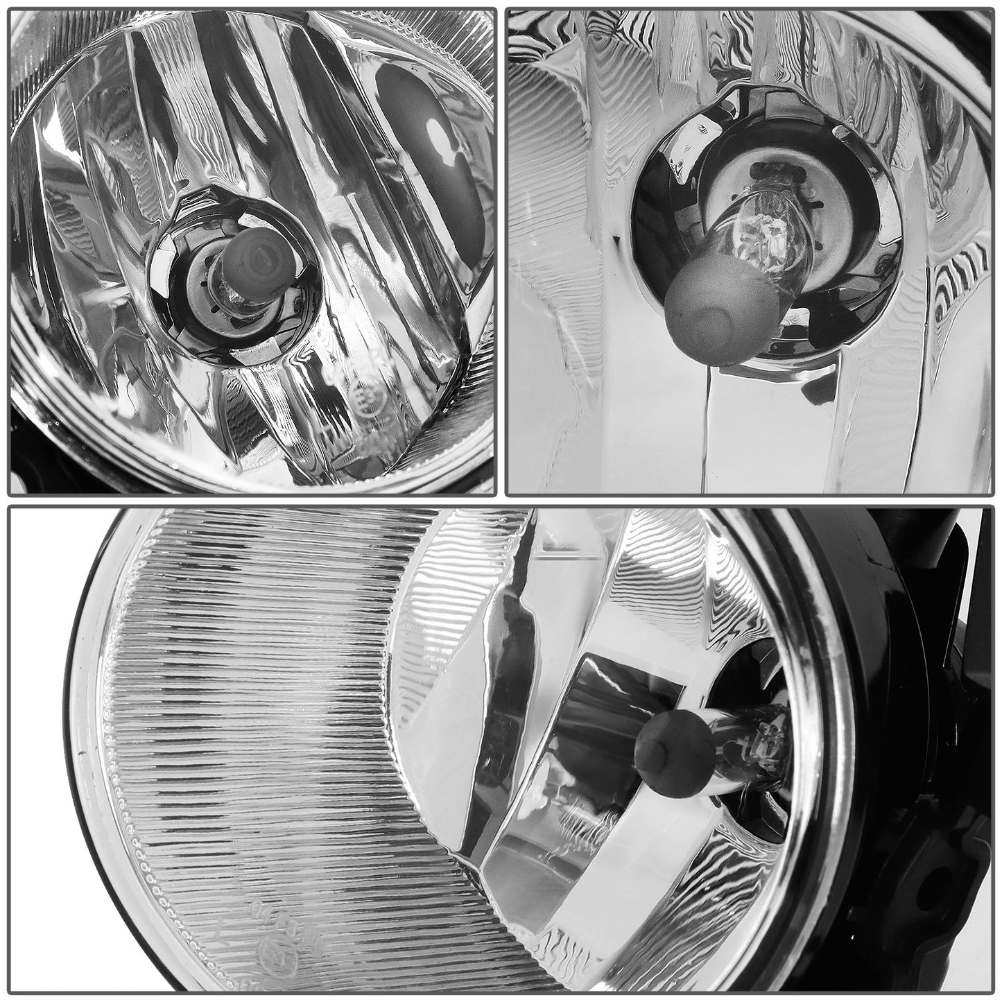 FAROS DE NIEBLA 20-22 TOYOTA HIGHLANDER - H16 BULB - WITH SWTICH, WIRING - CHROME / CLEAR