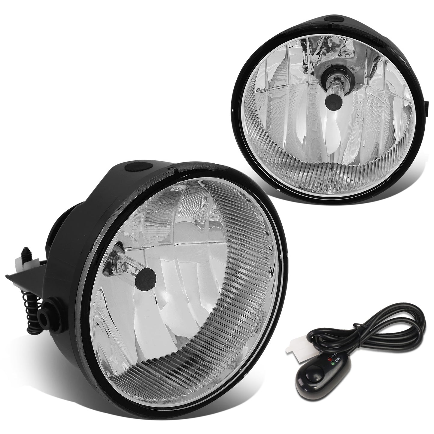 FAROS DE NIEBLA 06-10 FORD F-150 / 06-10 LINCOLN MARK LT - 9140 BULB - WITH SWITCH, WIRING - CLEAR