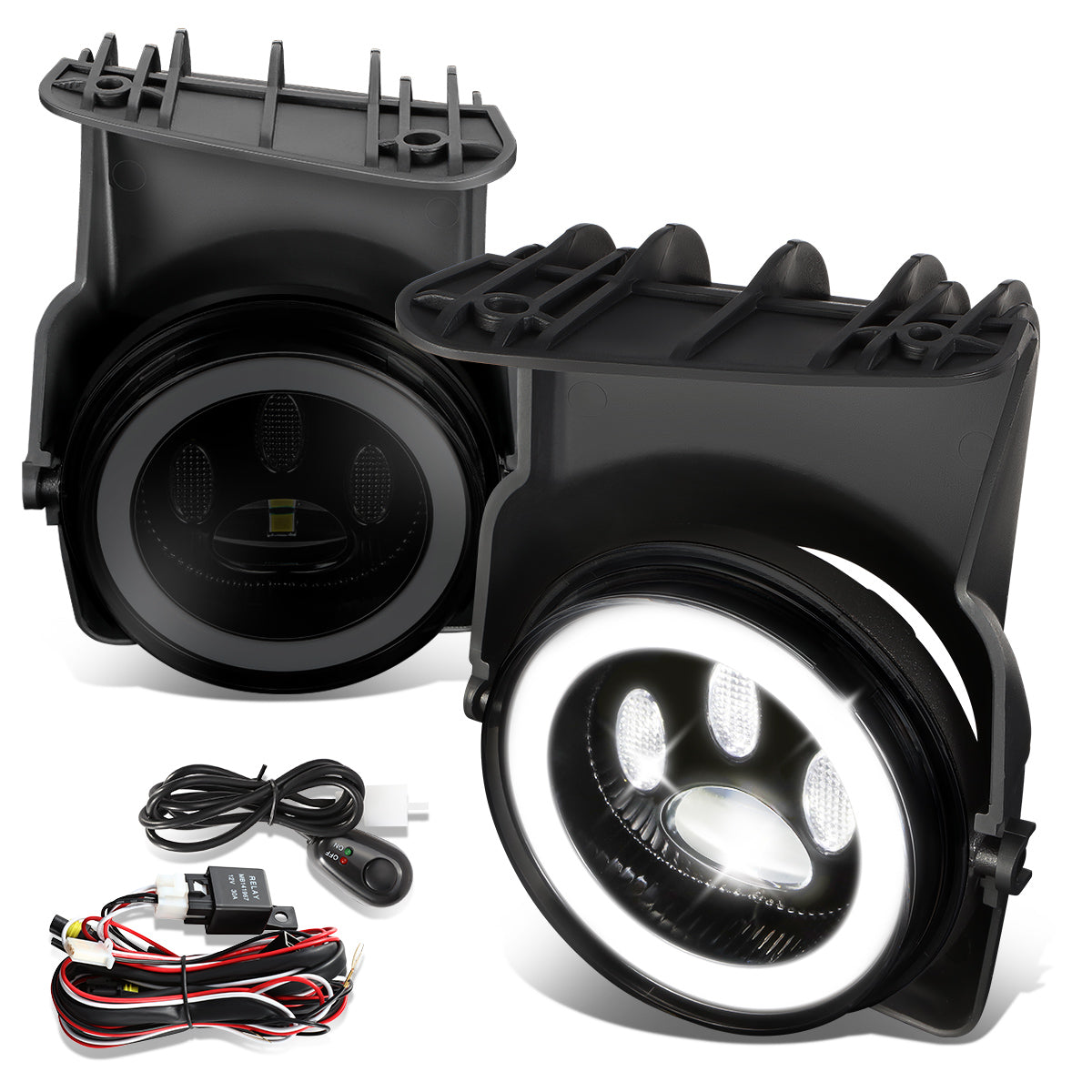 FAROS DE NIEBLA 03-07 GMC SIERRA 1500 / 03-07 GMC SIERRA 1500 HD / 03-04 GMC SIERRA 2500 / 03-07 GMC SIERRA 2500 HD / 03-07 GMC SIERRA 3500 / 2001 GMC SIERRA C3 - DOES NOT FIT ALL DENALI TRIMS. FOR 2007, FITS CLASSIC MODELS ONLY,SMOKE