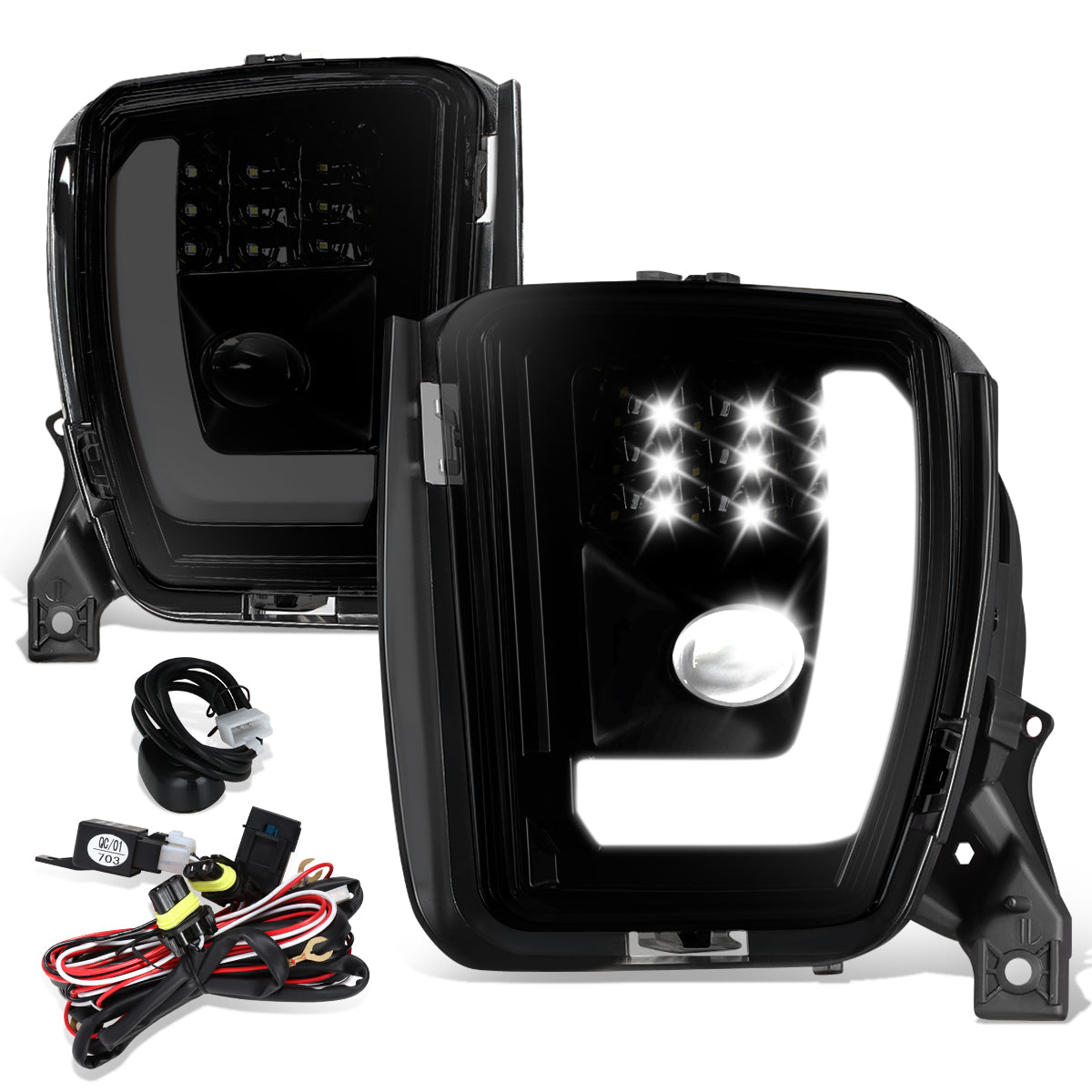 FAROS DE NIEBLA RAM 1500 13-18 NO WIRE NO SWITCH,SMOKE