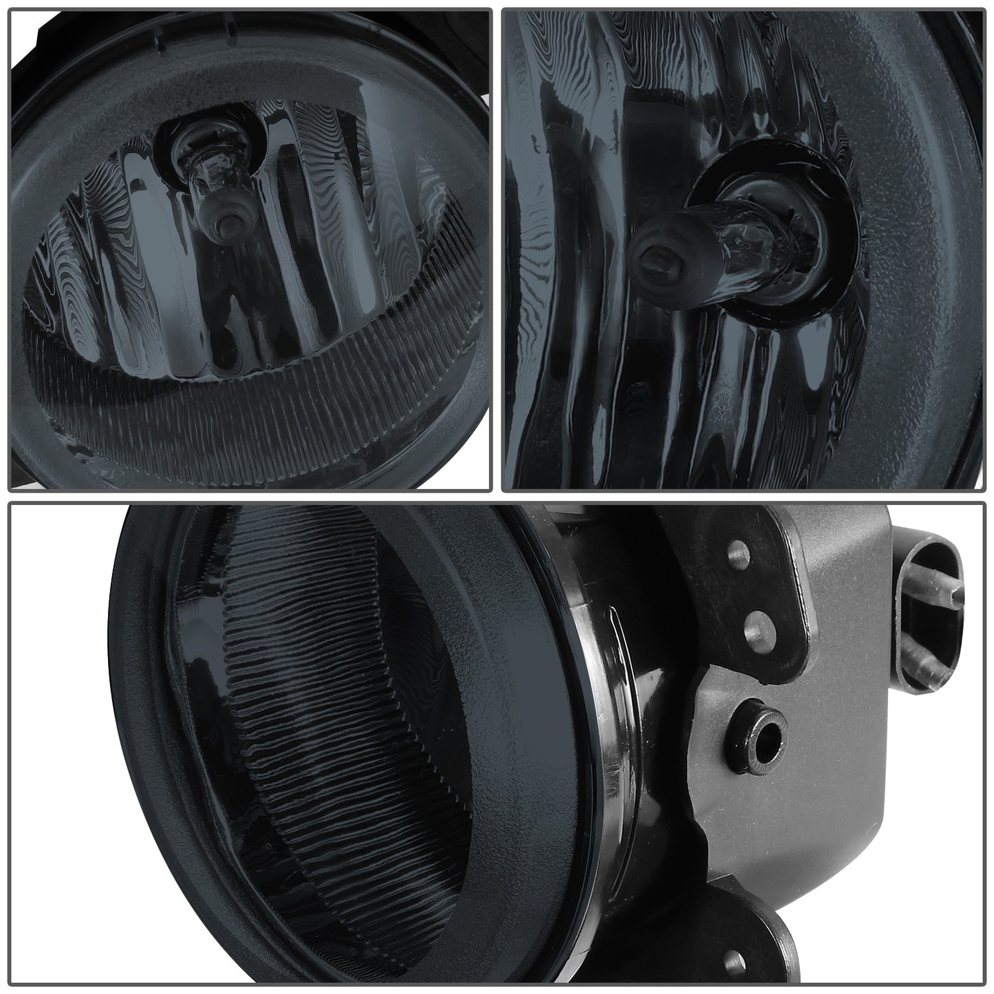 FAROS DE NIEBLA 05-10 CHRYSLER 300 C SRT8 TOURING LIMITED S / 06-10 CHRYSLER PT CRUISER / 2009 DODGE JOURNEY / 05-07 DODGE MAGNUM / 07-18 JEEP WRANGLER - H10 BULB - SMOKED