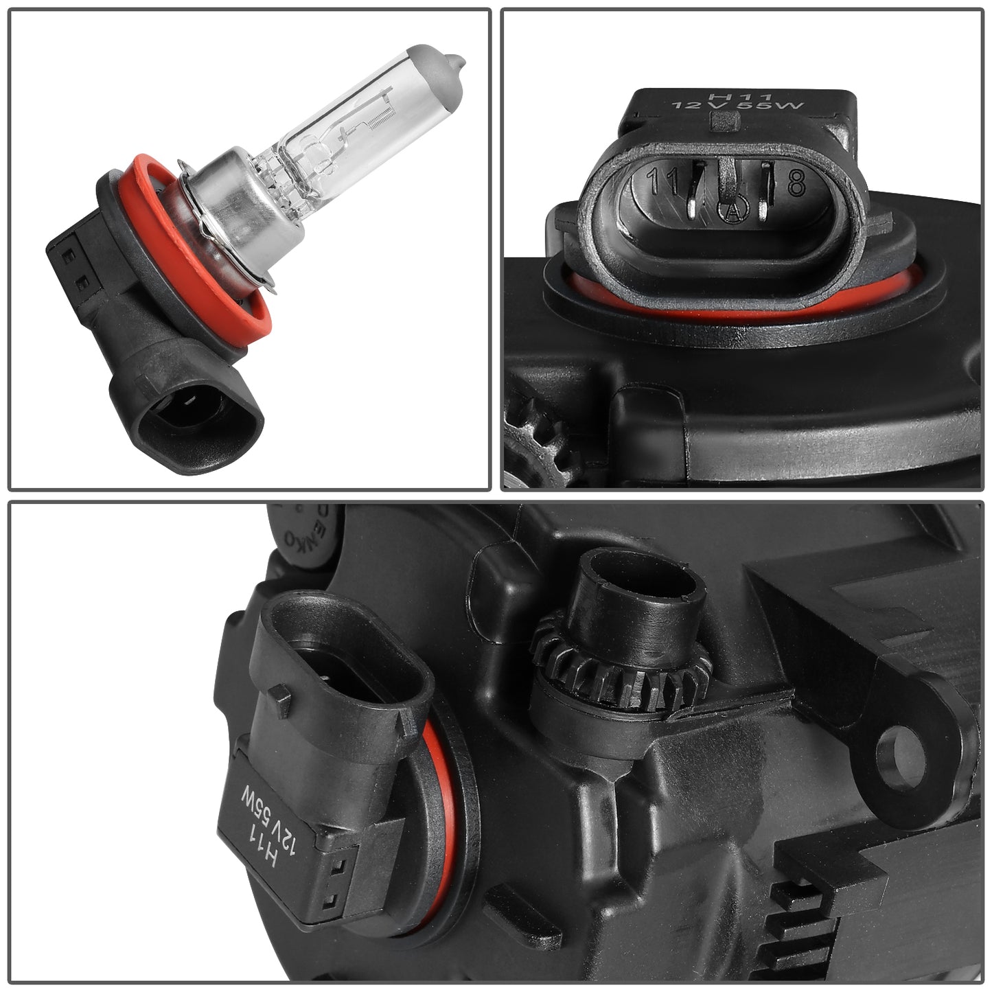 FAROS DE NIEBLA 07-14 LINCOLN NAVIGATOR / 11-22 FORD TRANSIT CONNECT / 08-09 TAURUS X / 06-21 MUSTANG / 13-16 FUSION / 05-07 FREESTYLE / 08-14 FOCUS / 14-19 FIESTA / 11-15 EXPLORER / 13-18 C-MAX - H11 BULB - SMOKE