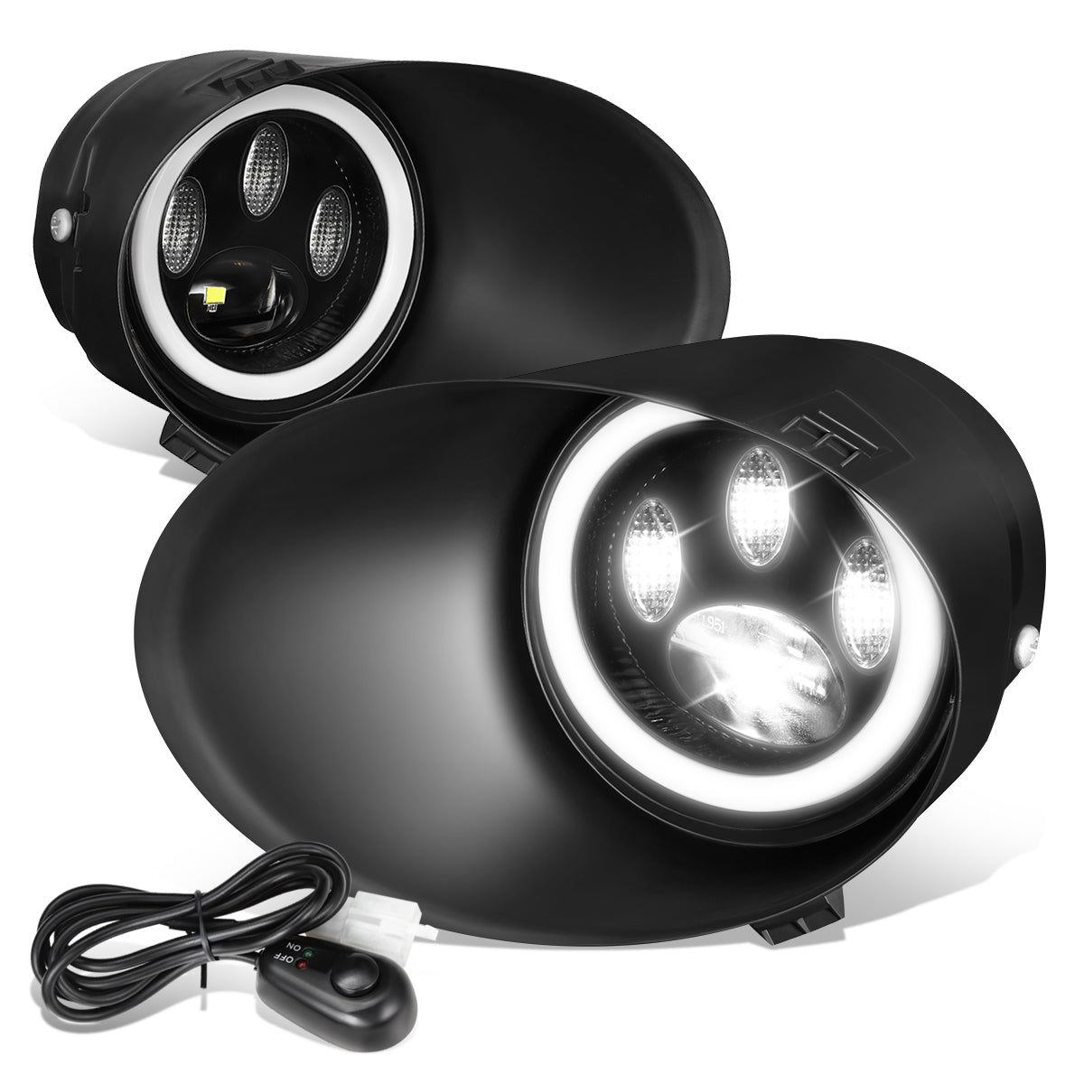 FAROS DE NIEBLA 08-17 TOYOTA SEQUOIA / 04-06 TOYOTA SOLARA / 05-11 TOYOTA TACOMA / 07-13 TOYOTA TUNDRA - FULL LED - CLEAR