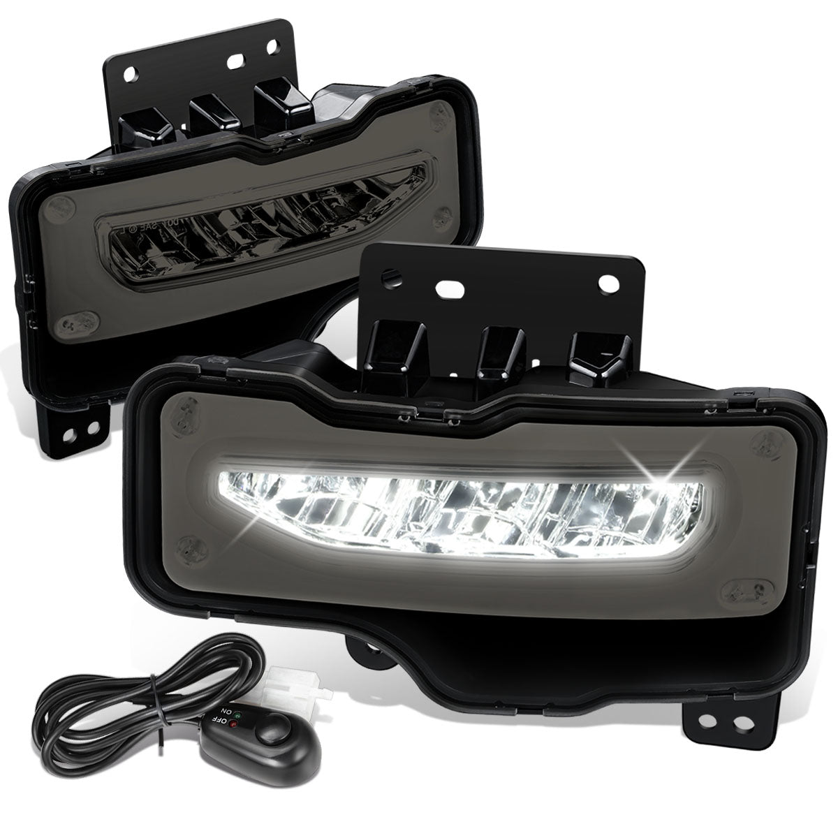 FAROS DE NIEBLA 16-18 GMC SIERRA 1500 / 2018 GMC SIERRA 1500 LIMITED - FULL LED - SMOKED