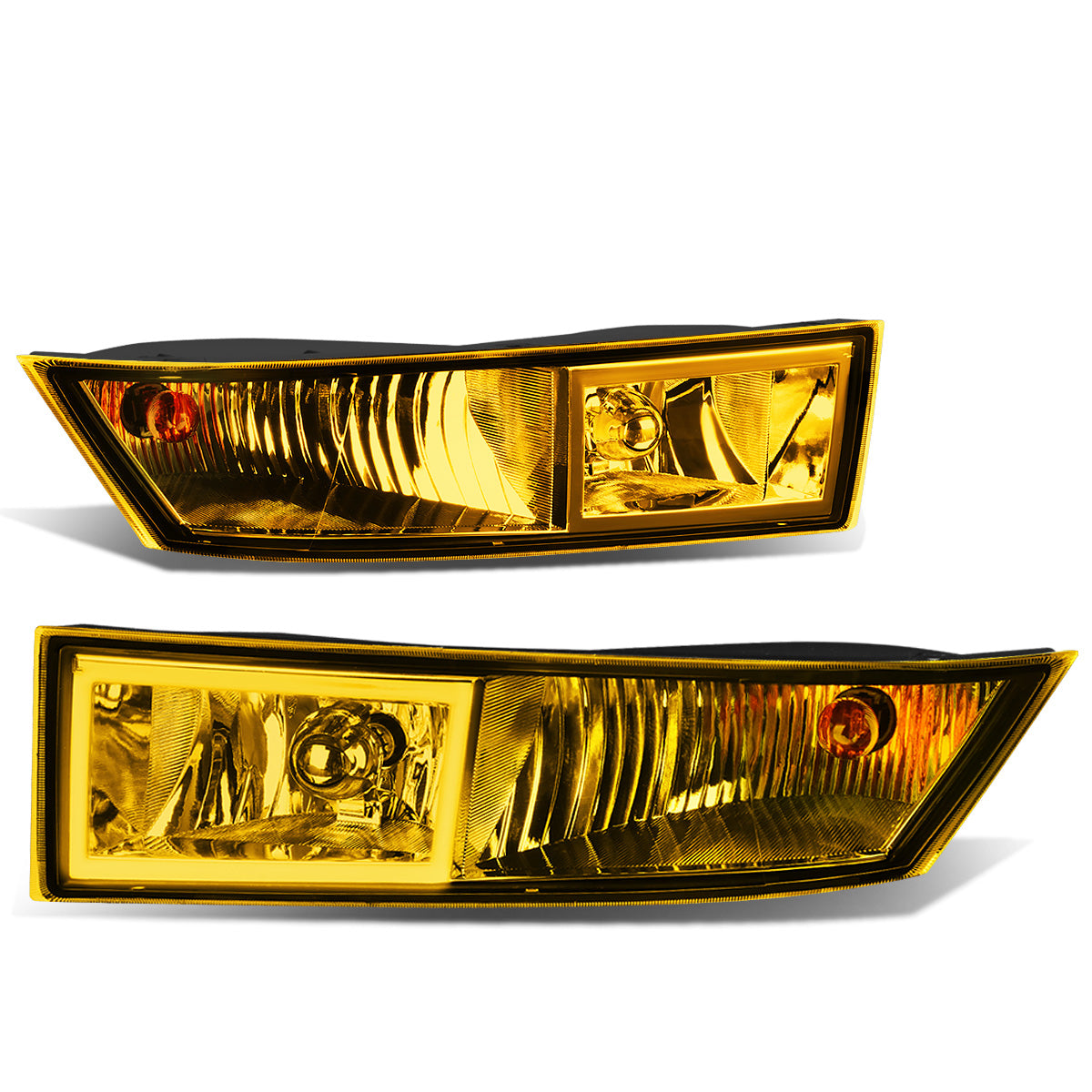 FAROS DE NIEBLA 07-14 CADILLAC ESCALADE , ESV / 07-13 ESCALADE EXT - WITH SWITCH AND BEZEL - H10 BULB - AMBER