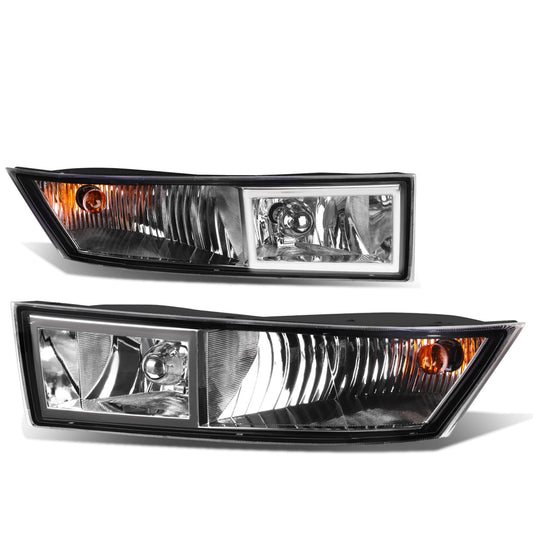 FAROS DE NIEBLA 07-14 CADILLAC ESCALADE , ESV / 07-13 ESCALADE EXT - WITH SWITCH AND BEZEL - H10 BULB - CHROME / CLEAR