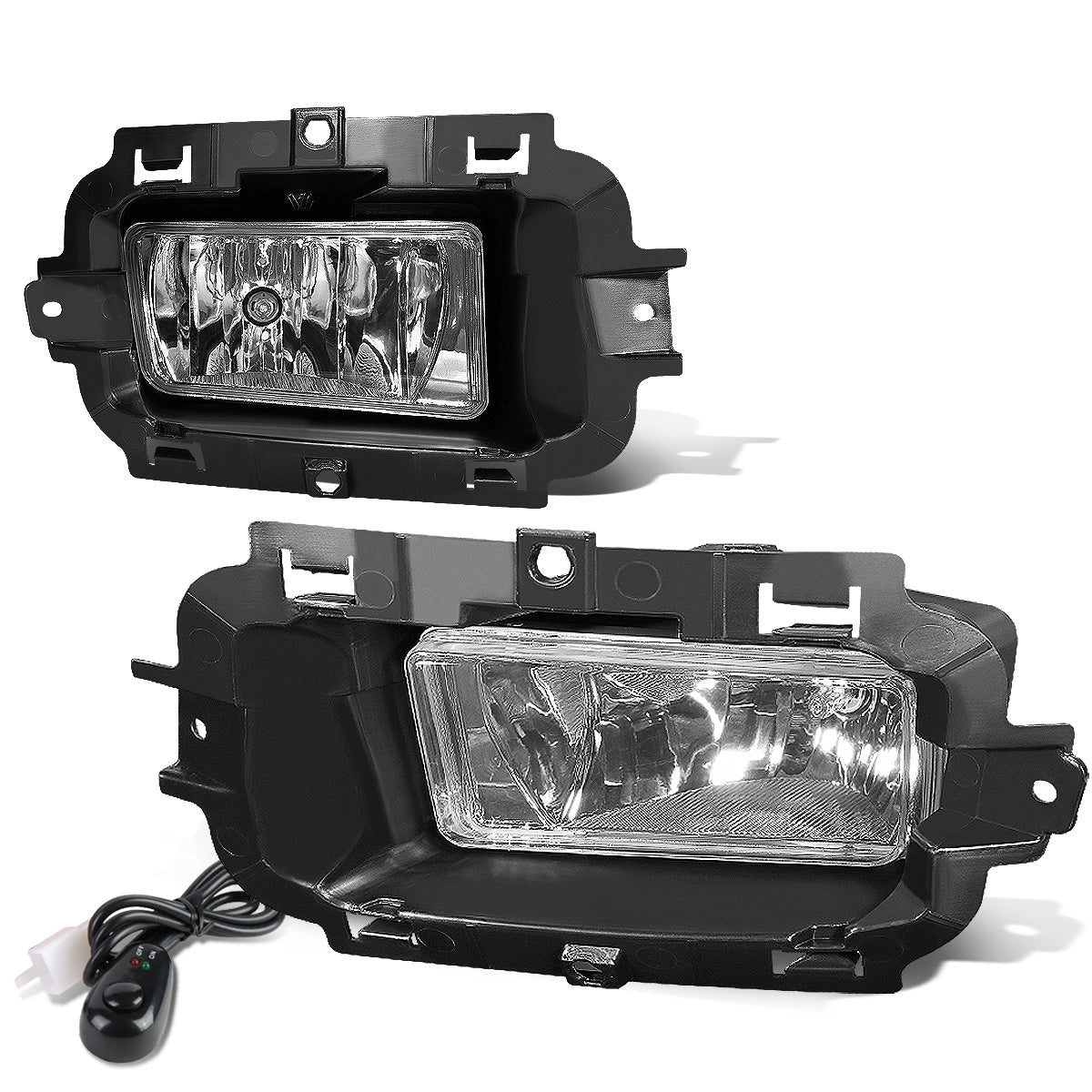 FAROS DE NIEBLA 14-15 CHEVY SILVERADO - WITH SWITCH - 5202 BULB - CHROME / CLEAR