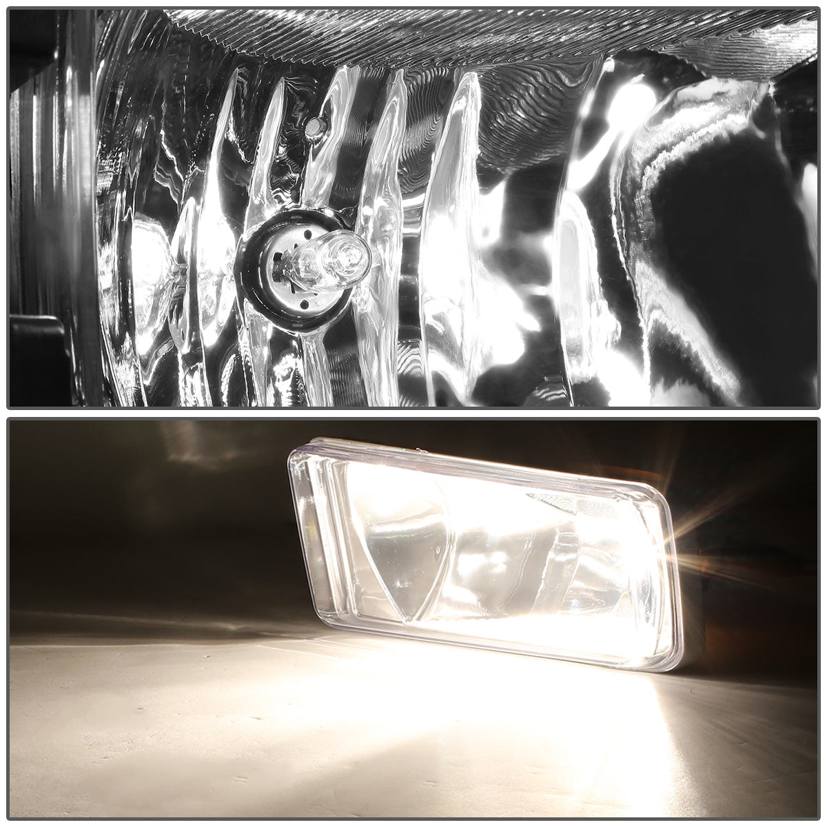 FAROS DE NIEBLA 14-15 CHEVY SILVERADO - WITH SWITCH - 5202 BULB - CHROME / CLEAR