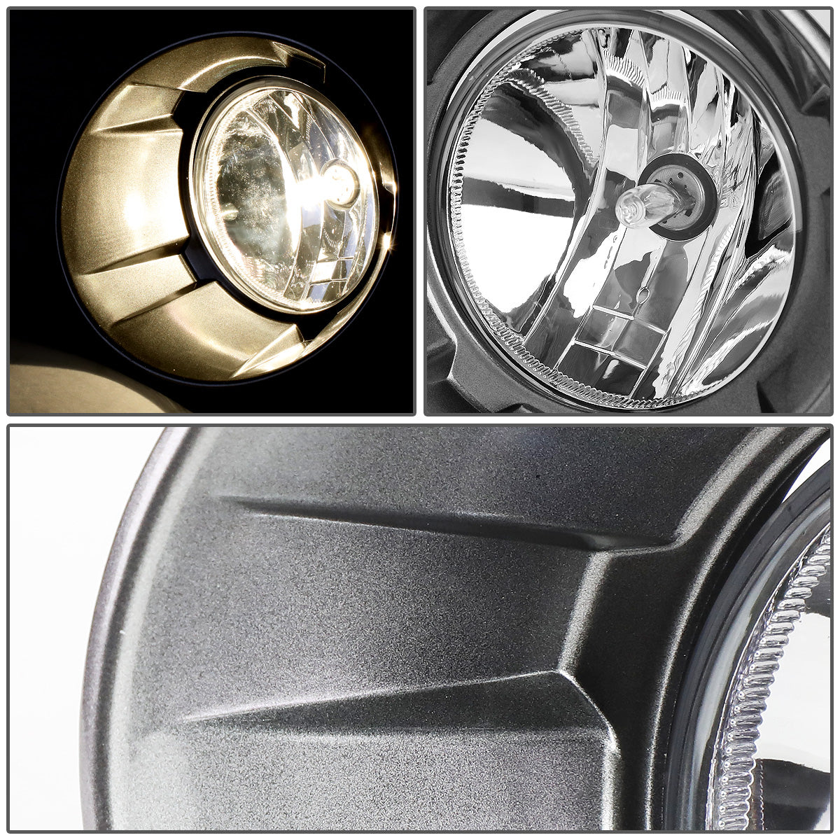 FAROS DE NIEBLA 10-13 CHEVY CAMARO - WITH BEZEL - 5202 BULB - CHROME / CLEAR