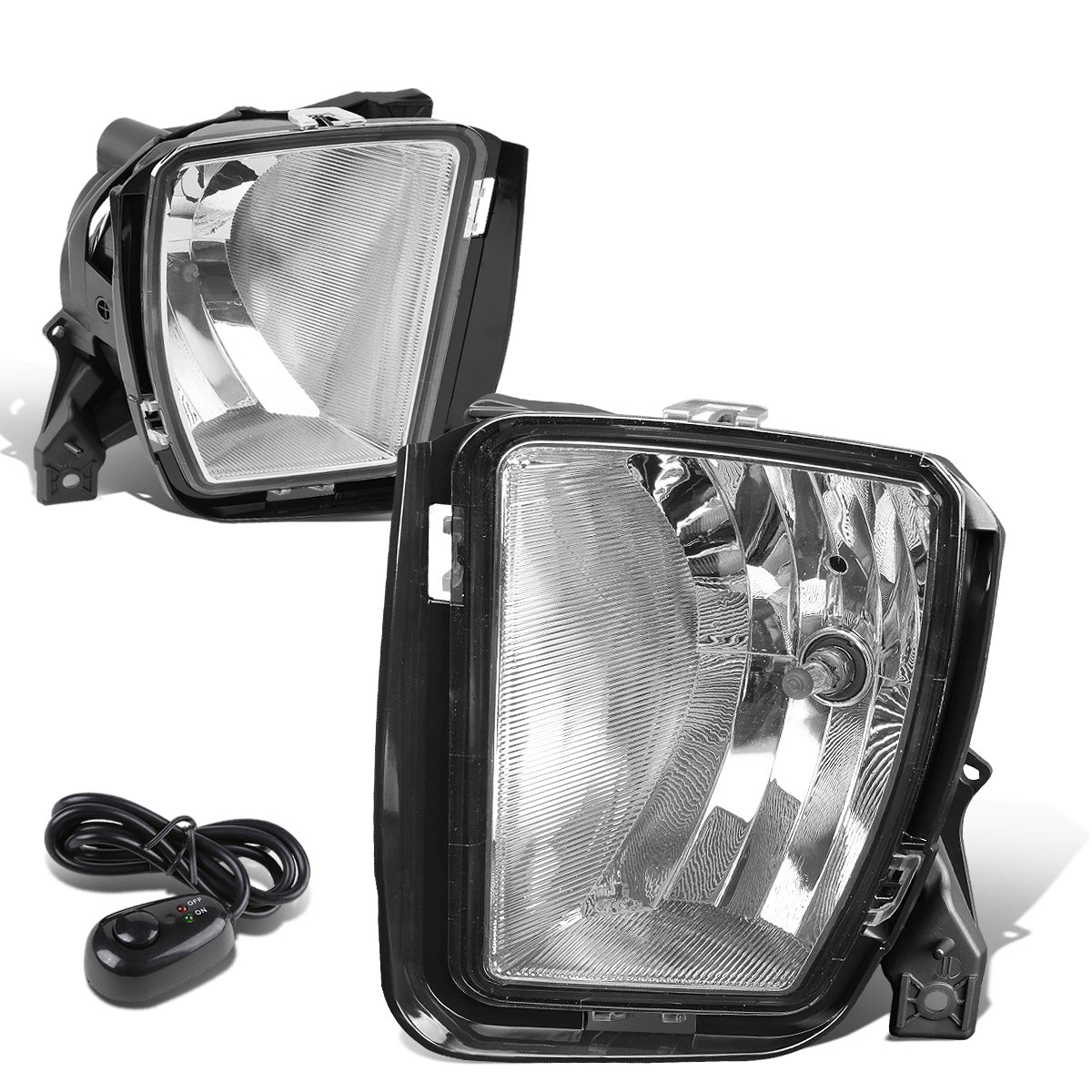 FAROS DE NIEBLA 13-18 RAM 1500 - WITH SWITCH - CHROME / CLEAR