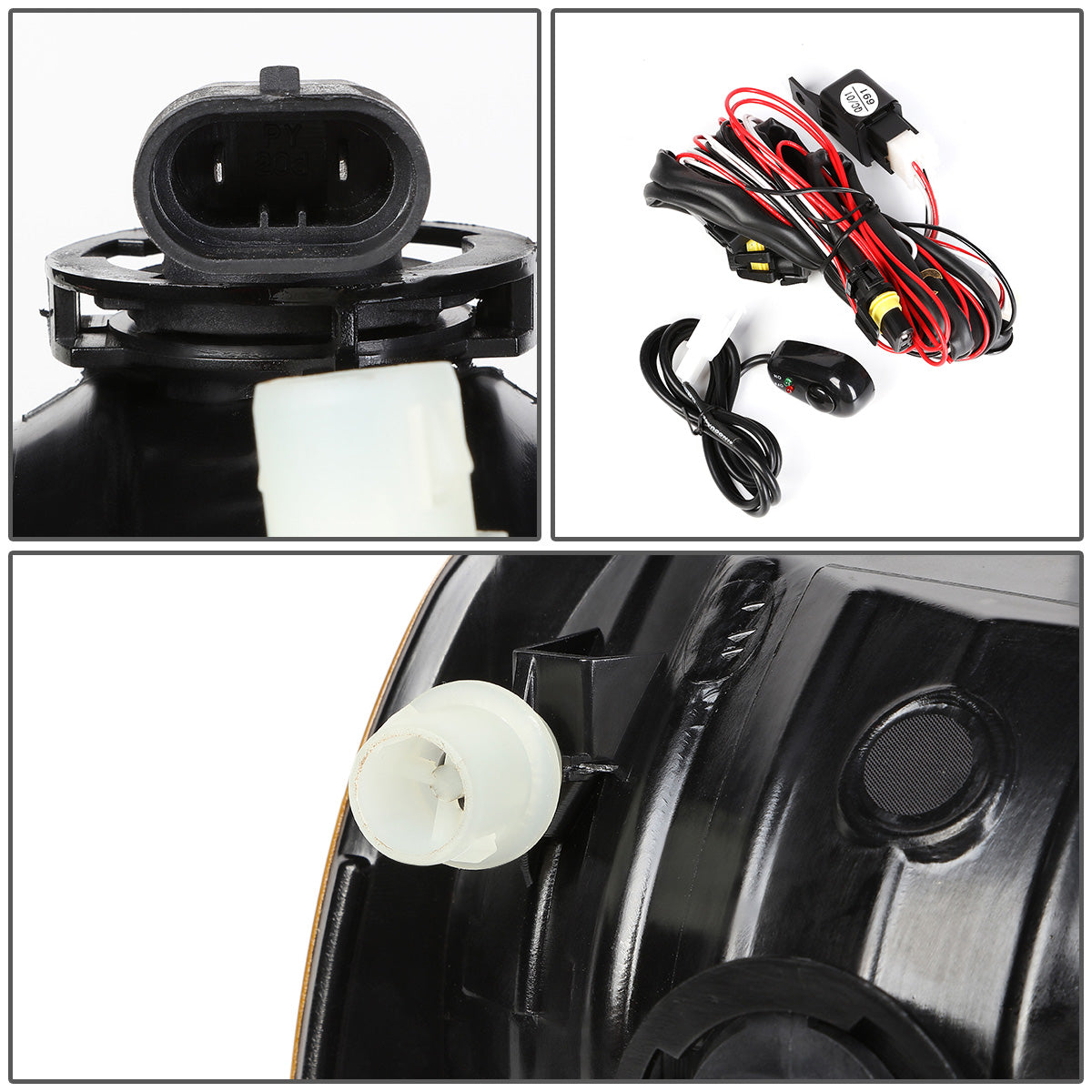 FAROS DE NIEBLA 11-12 RAM 1500, 2500, 3500 / 2010 DODGE RAM 2500, 3500 / 09-10 DODGE RAM 1500 - WITH SWITCH - H10 BULB - SMOKE