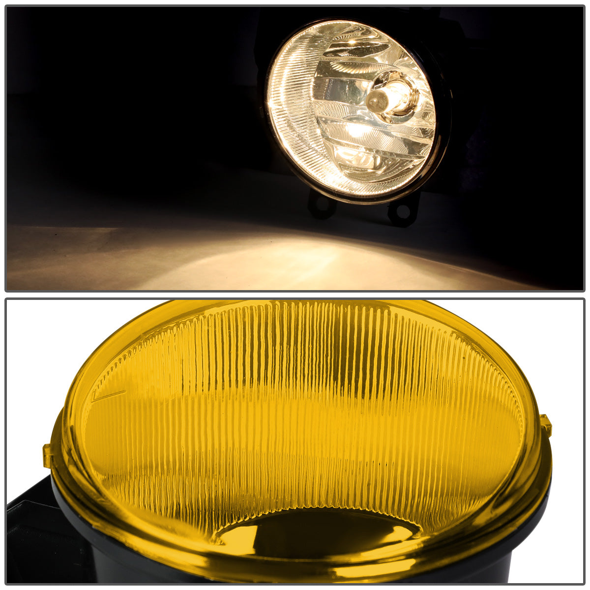 FAROS DE NIEBLA 15-16 TOYOTA RAV4 / 14-15 4RUNNER, LEXUS CT200H, GS350, IS250, IS350, RX350, RX450H / 14-16 COROLLA / 13-15 LEXUS ES300H / 14-18 HIGHLANDER / 12-15 PRIUS / 12-14 PRIUS C / 15-18 TACOMA / 13-16 TUNDRA - WITH SWITCH - H16 BULB - AMBER