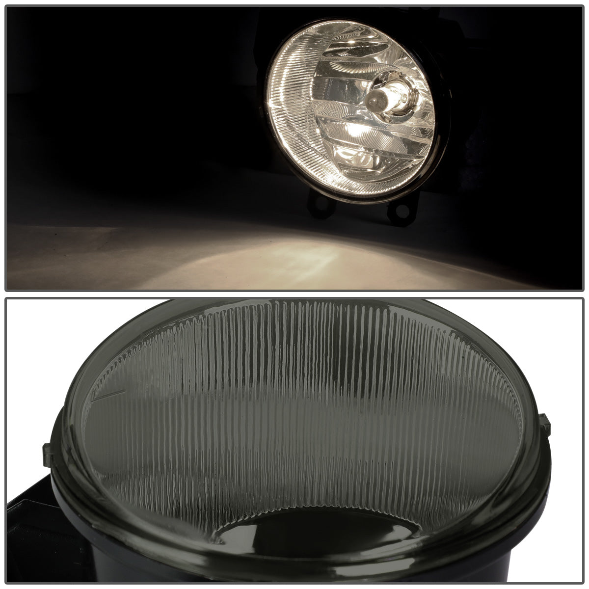 FAROS DE NIEBLA 15-16 TOYOTA RAV4 / 14-15 4RUNNER, LEXUS CT200H, GS350, IS250, IS350, RX350, RX450H / 14-16 COROLLA / 13-15 LEXUS ES300H / 14-18 HIGHLANDER / 12-15 PRIUS / 12-14 PRIUS C / 15-18 TACOMA / 13-16 TUNDRA - WITH SWITCH - H16 BULB - SMOKE