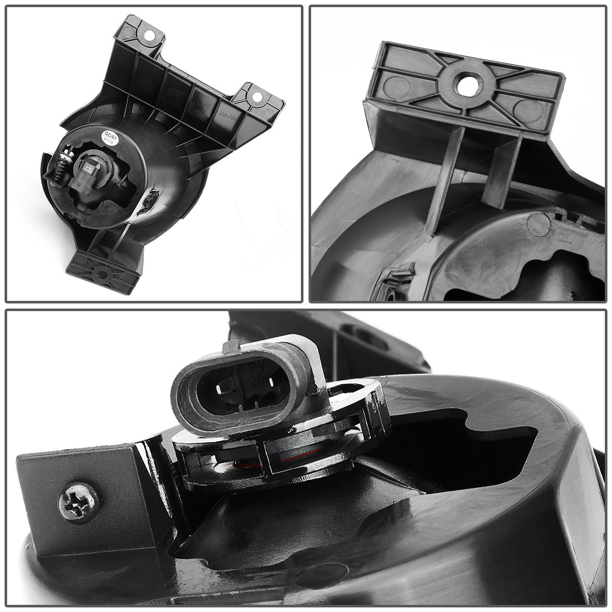 FAROS DE NIEBLA 09-14 FORD F-150 - WITH SWITCH AND BEZEL - H10 BULB - SMOKE