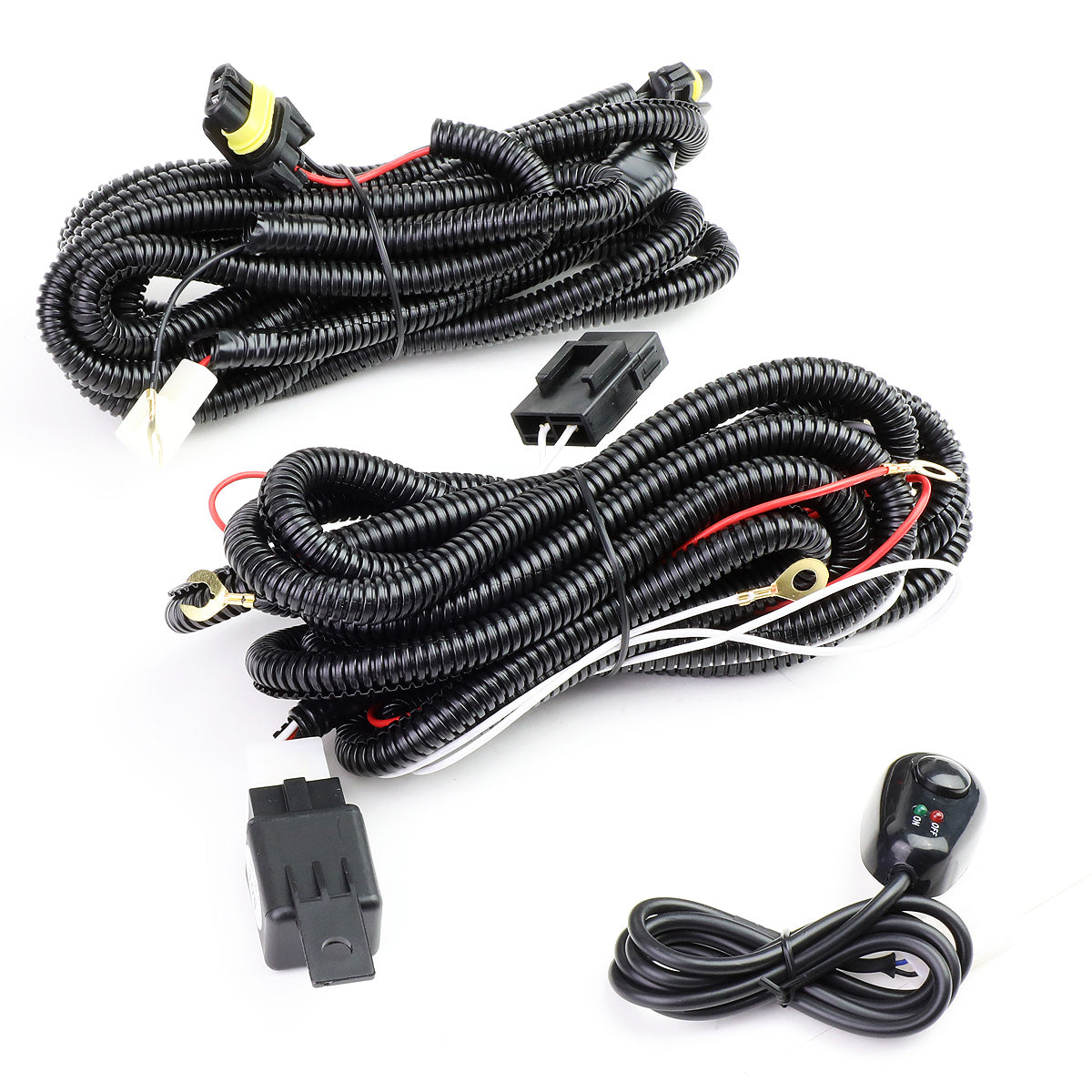 FAROS DE NIEBLA 09-14 FORD F-150 - WITH SWITCH AND BEZEL - H10 BULB - SMOKE