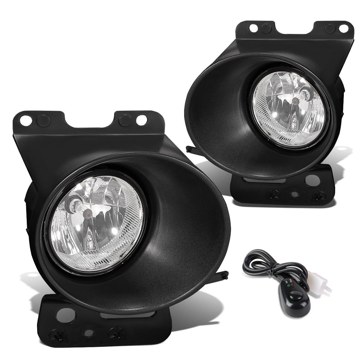 FAROS DE NIEBLA 06-08 FORD F-150, LINCOLN MARK LT - WITH SWITCH - H10 BULB - CHROME / CLEAR