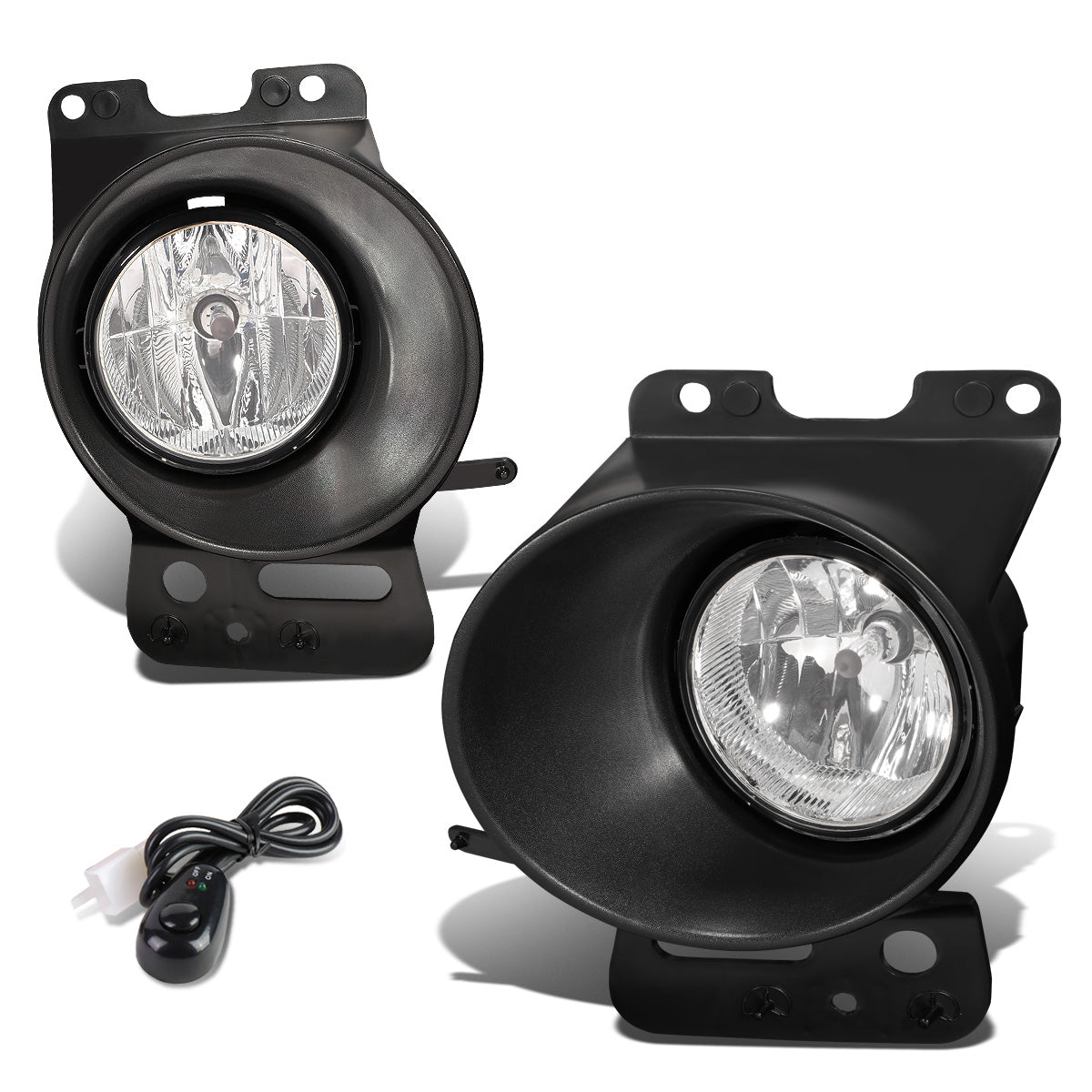 FAROS DE NIEBLA 06-08 FORD F-150, LINCOLN MARK LT - WITH SWITCH - H10 BULB - CHROME / CLEAR