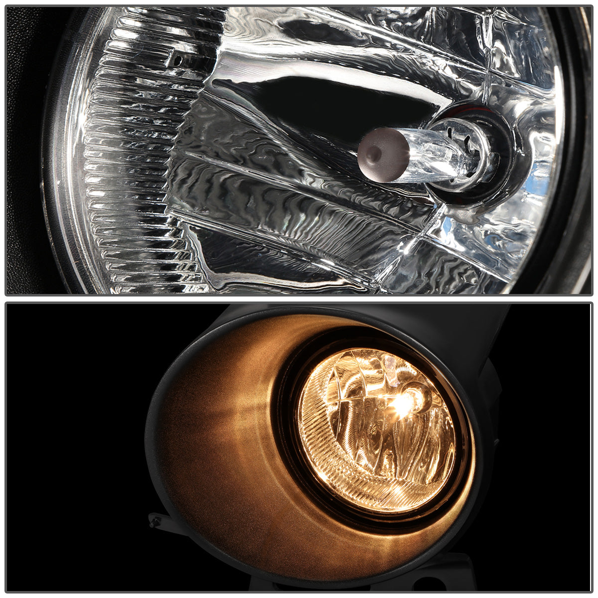 FAROS DE NIEBLA 06-08 FORD F-150, LINCOLN MARK LT - WITH SWITCH - H10 BULB - CHROME / CLEAR