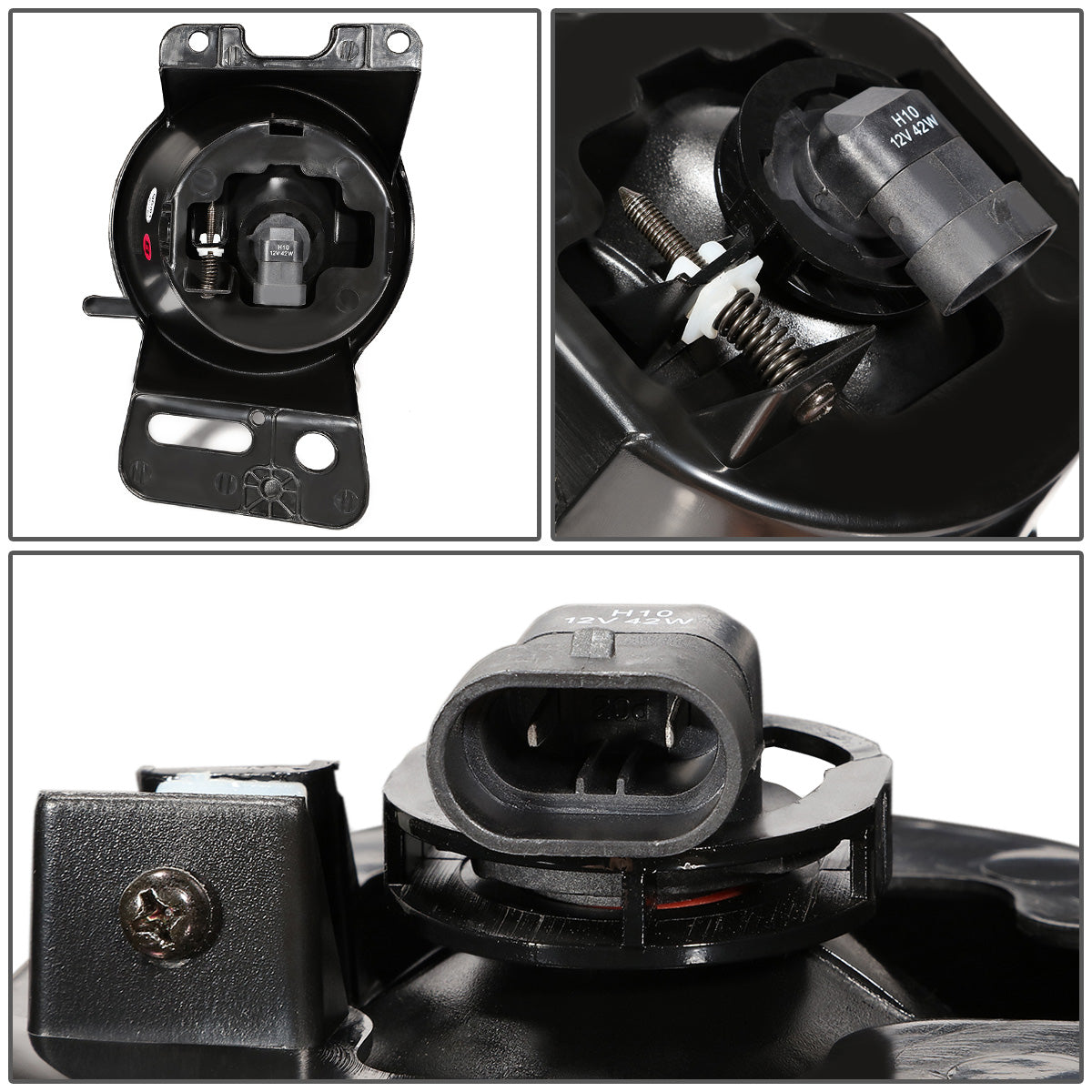 FAROS DE NIEBLA 06-08 FORD F-150, LINCOLN MARK LT - WITH SWITCH - H10 BULB - CHROME / CLEAR