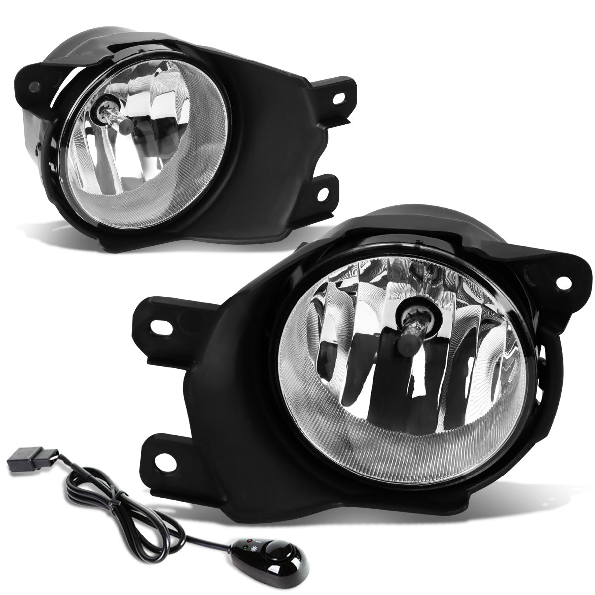 FAROS DE NIEBLA 08-17 TOYOTA SEQUOIA - WITH SWITCH - H10 BULB - CHROME / CLEAR