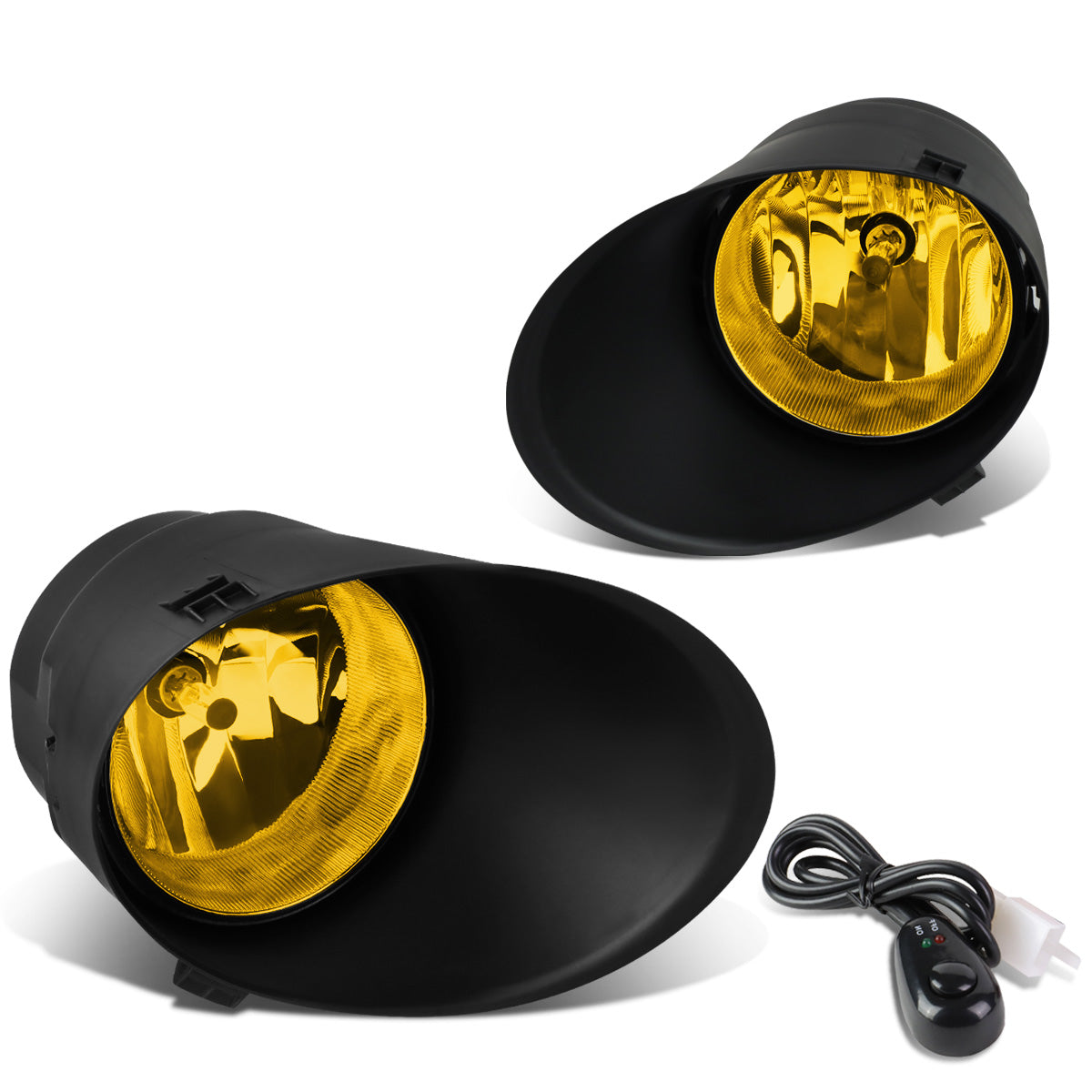 FAROS DE NIEBLA 07-13 TOYOTA TUNDRA / 07-11 SEQUOIA - WITH SWITCH - H10 BULB - AMBER