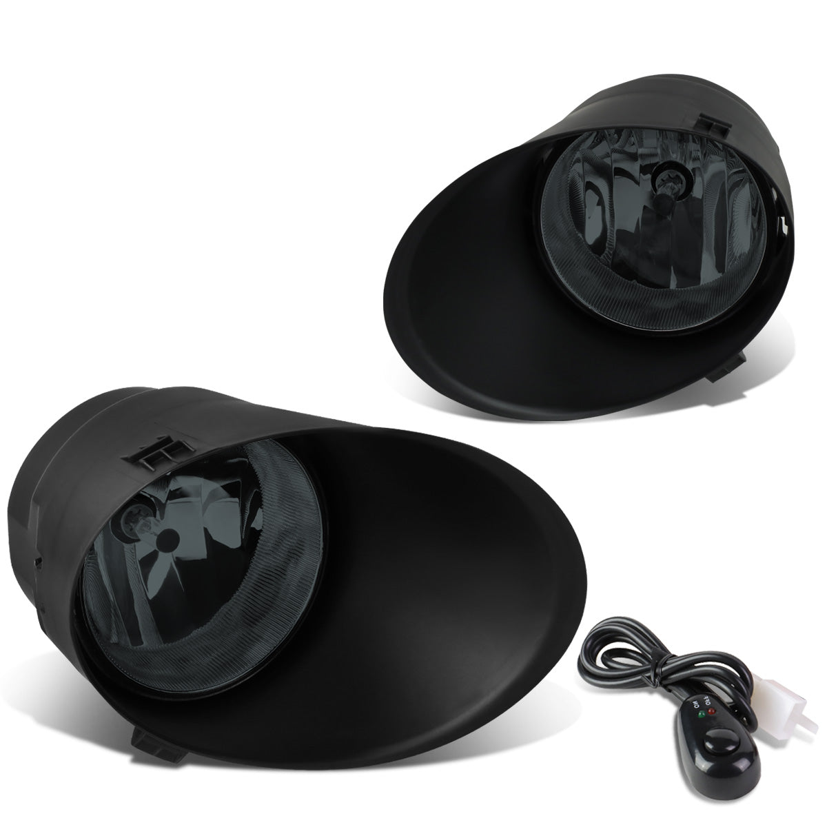 FAROS DE NIEBLA 07-13 TOYOTA TUNDRA / 07-11 SEQUOIA - WITH SWITCH - H10 BULB - SMOKE
