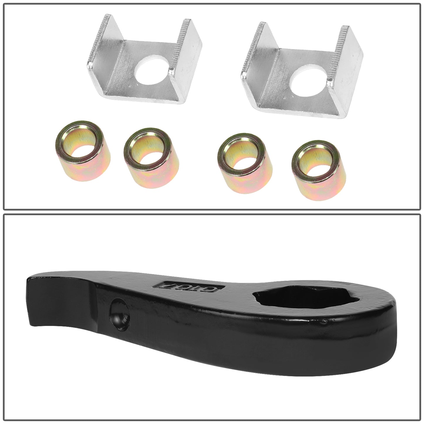 KIT ELEVACION 11-20 CHEVROLET SILVERADO 2500HD 2WD 4WD (8-LUG) / 11-20 CHEVROLET SILVERADO 3500HD 2WD 4WD (8-LUG) / 11-20 GMC SIERRA 2500HD 2WD 4WD (8-LUG) / 11-20 GMC SIERRA 3500HD 2WD 4WD (8-LUG) - FRONT - LIFTS 1-3" - REINDEXED TORSION KEY