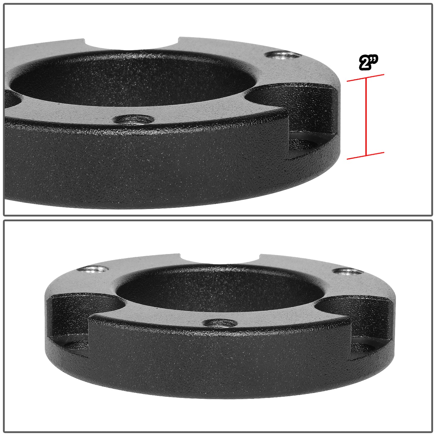 KIT ELEVACION 95-04 TOYOTA TACOMA / 96-02 TOYOTA 4RUNNER - FITS 6-LUG WHEEL HUB MODELS ONLY - FRONT - 2" LIFT - STRUT TOP MOUNT SPACER