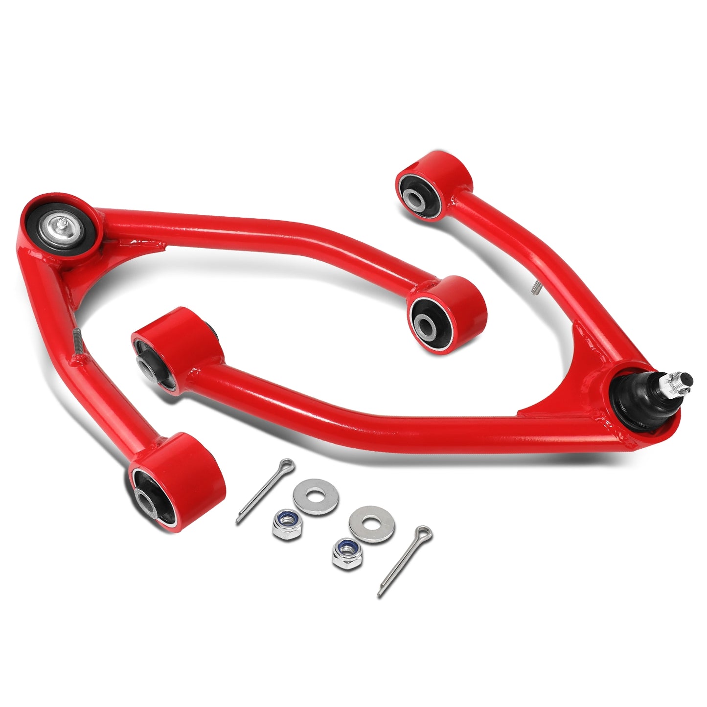 HORQUILLAS CADILLAC CHEVY GMC SUV 1500 2007-2015, 2-4" UPPER CONTROL ARM LIFT KITS FOR CHEVY SILVERADO GM 1500 07-16 TUBULAR, UPPER CONTROL ARM FOR 2-4" LEVELING KIT 2007-2018 CHEVY SILVERADO GM SIERRA 1500, RED+BLACK