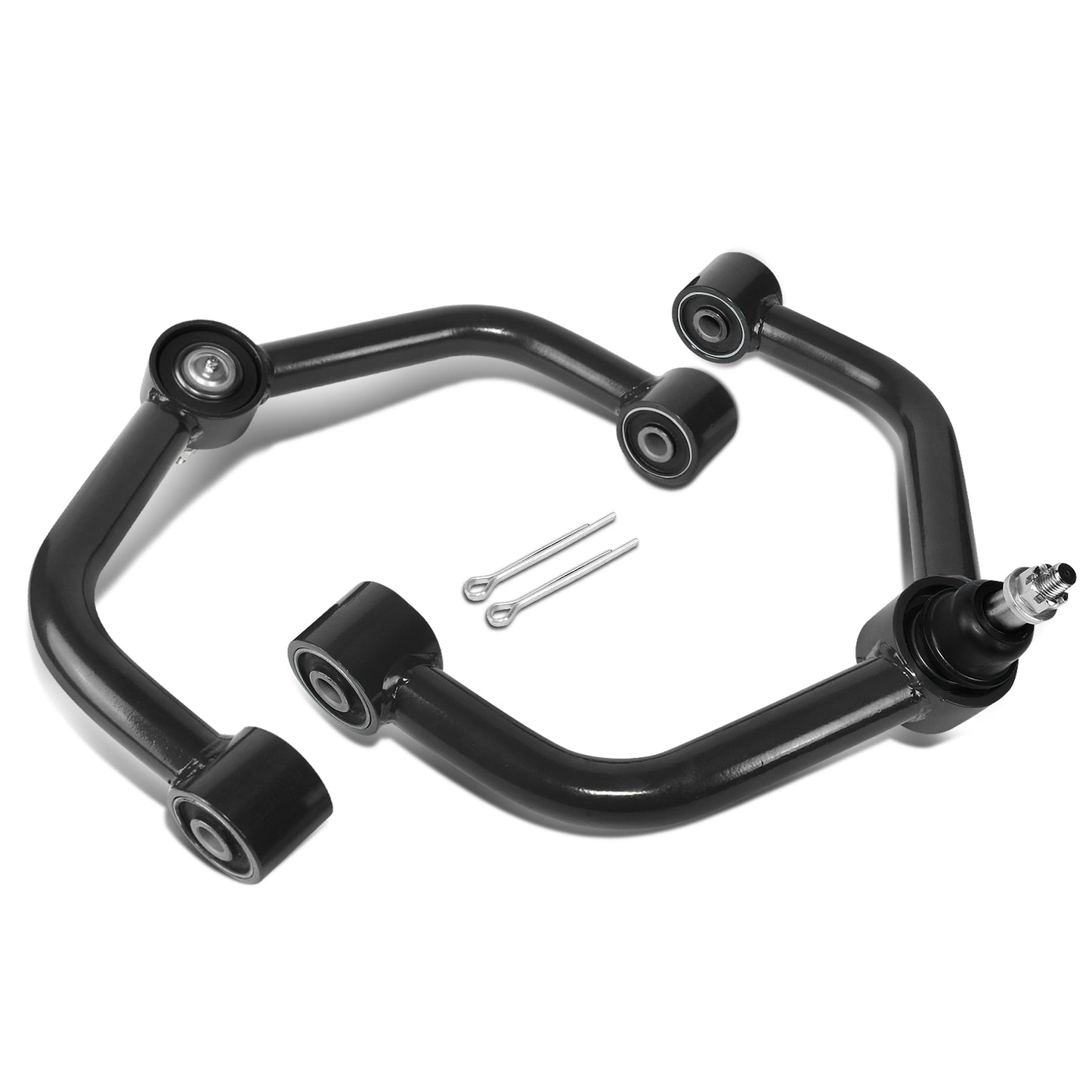 HORQUILLAS 2009-2018 RAM 1500 2WD FRONT UPPER CONTROL ARM BALL JOINT FOR 2-4" LIFT KIT, BLACK+BLACK