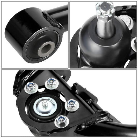 HORQUILLAS 99-06 SILVERADO SIERRA 1500 DUAL SHOCK MOUNT FRONT UPPER CONTROL ARM 2-4" LIFT, BLACK+BLACK