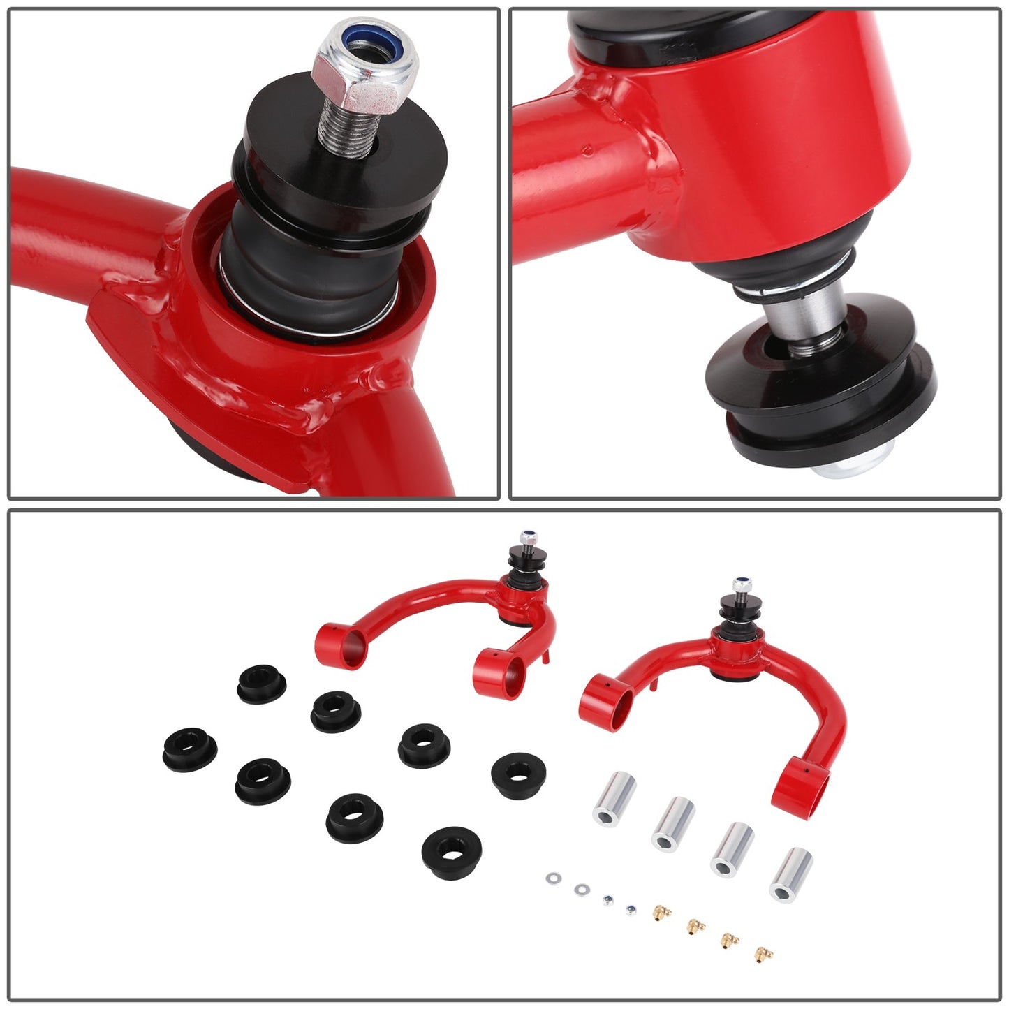 HORQUILLAS TOYOTA 4RUNNER 1996-2002 / TOYOTA TACOMA 1995-2004 - FITS MODELS WITH 2-4" LIFT - RED / BLACK
