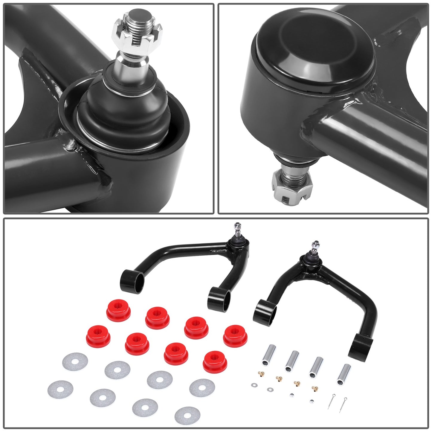 HORQUILLAS 07-22 TOYOTA SEQUOIA TUNDRA,
2007-2022 TOYOTA TUNDRA
2007-2022 TOYOTA SEQUOIA
BLACK+RED