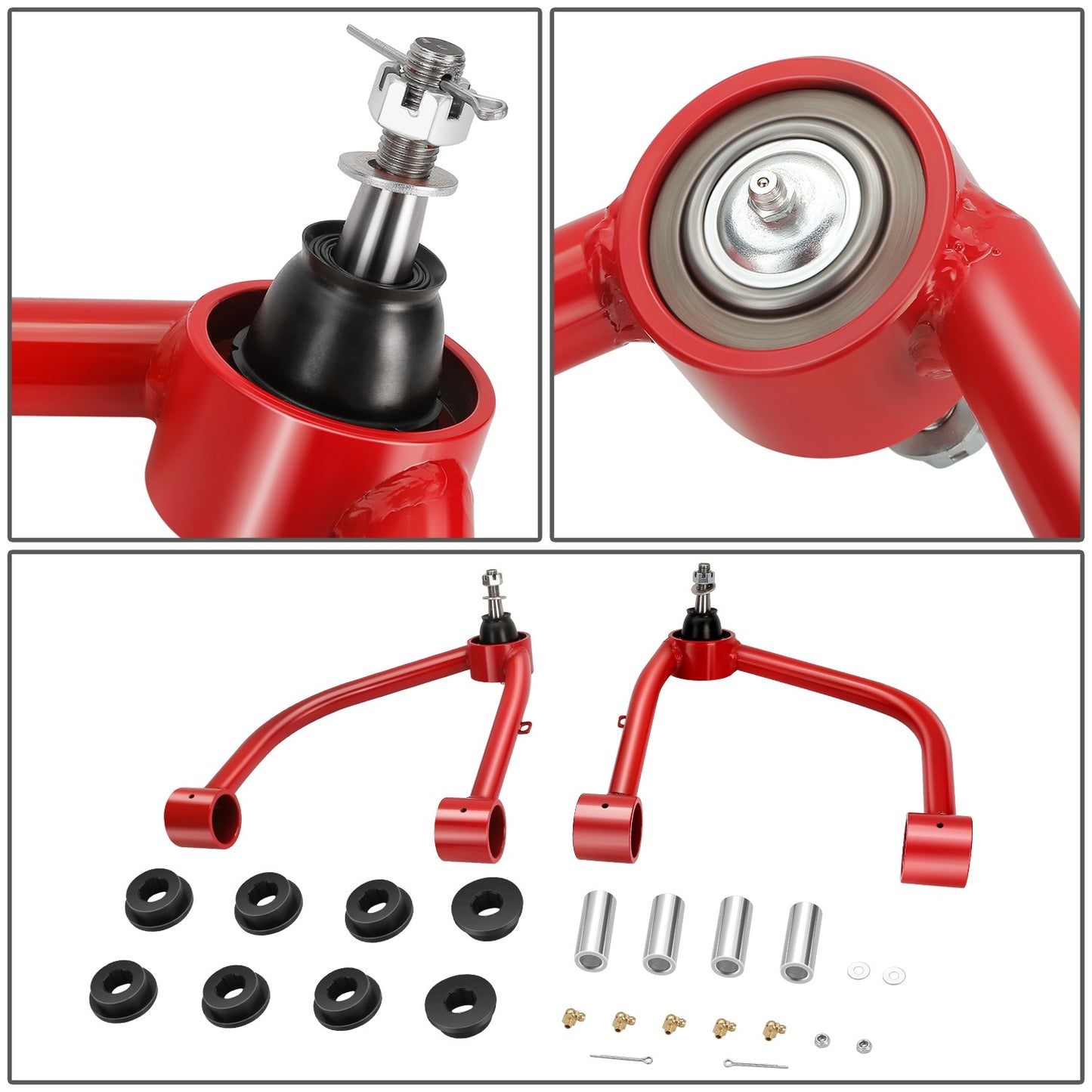 HORQUILLAS TOYOTA TUNDRA 2022-2025 - FITS 2-4 LEVELING LIFT - RED / BLACK