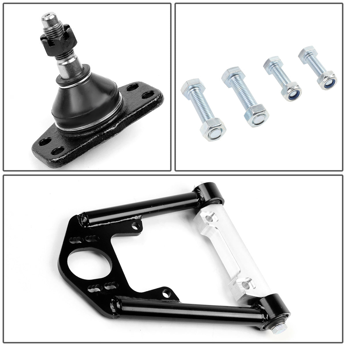 HORQUILLAS 67-73 FORD MUSTANG / 66-71 FORD RANCHERO / 68-71 FORD TORINO / 66-69 FORD FAIRLANE / 66-69 FORD FALCON / 70-77 FORD MAVERICK / 67-73 MERCURY COUGAR / 66-71 MERCURY CYCLONE / 66-77 MERCURY COMET - FITS RWD MODELS ONLY - 2PC - BLACK