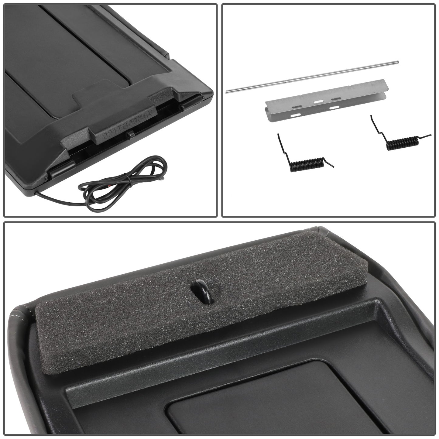 TAPA DE CONSOLA CENTER CONSOLE LID - 2003 CADILLAC ESCALADE ESV / 02-03 CADILLAC ESCALADE EXT / 02-06 CHEVY AVALANCHE / 01-06 CHEVY SILVERADO, SUBURBAN, TAHOE, GMC SIERRA, GMC YUKON, YUKON XL / 2007 CHEVY SILVERADO, GMC SIERRA CLASSIC - W/ WIRELESS