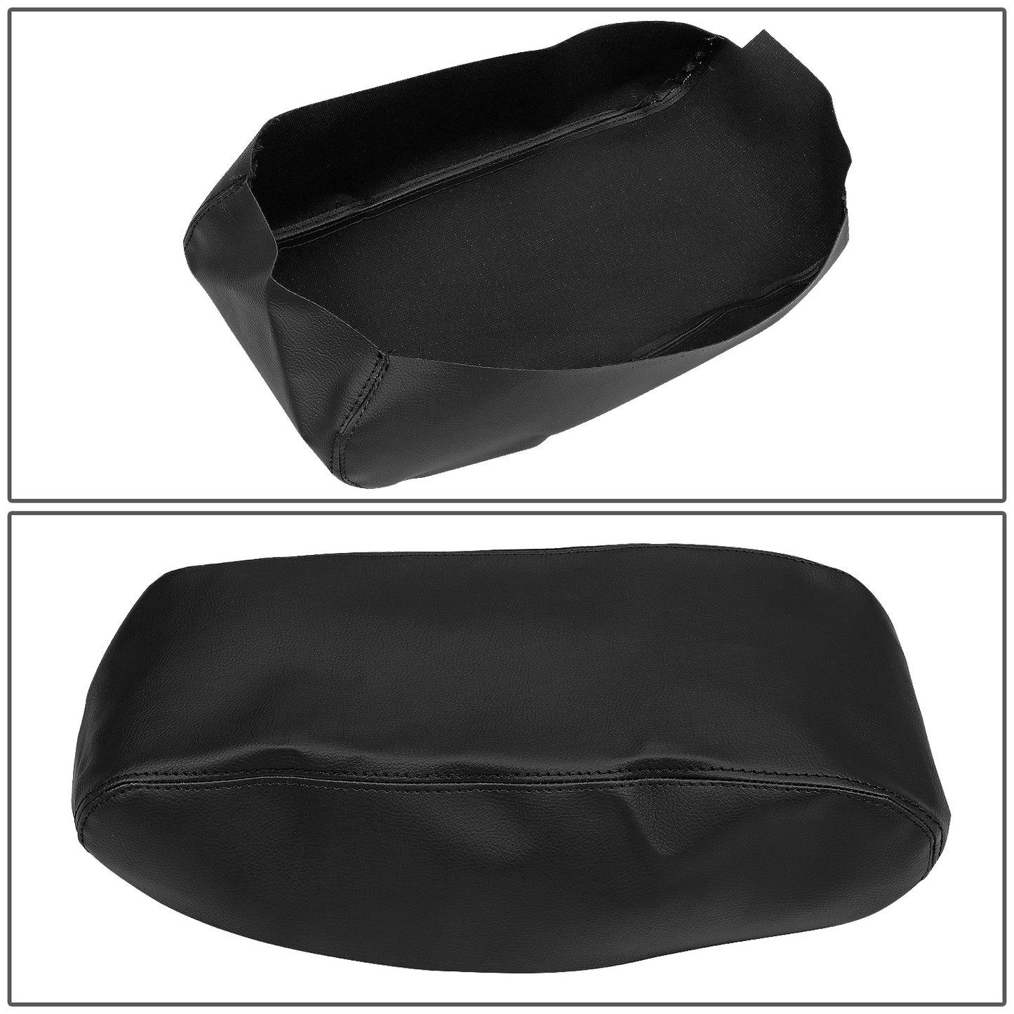 TAPA DE CONSOLA CENTER CONSOLE COVER - 08-10 DODGE CHARGER - SYNTHETIC LEATHER - BLACK