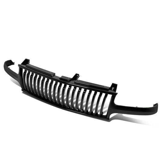 PARRILLA GRILLE - 99-02 SILVERADO 1500 / 00-06 CHEVY TAHOE / 00-06 CHEVY SUBURBAN 1500 2500 - BADGELESS VERTICAL FENCE - BLACK