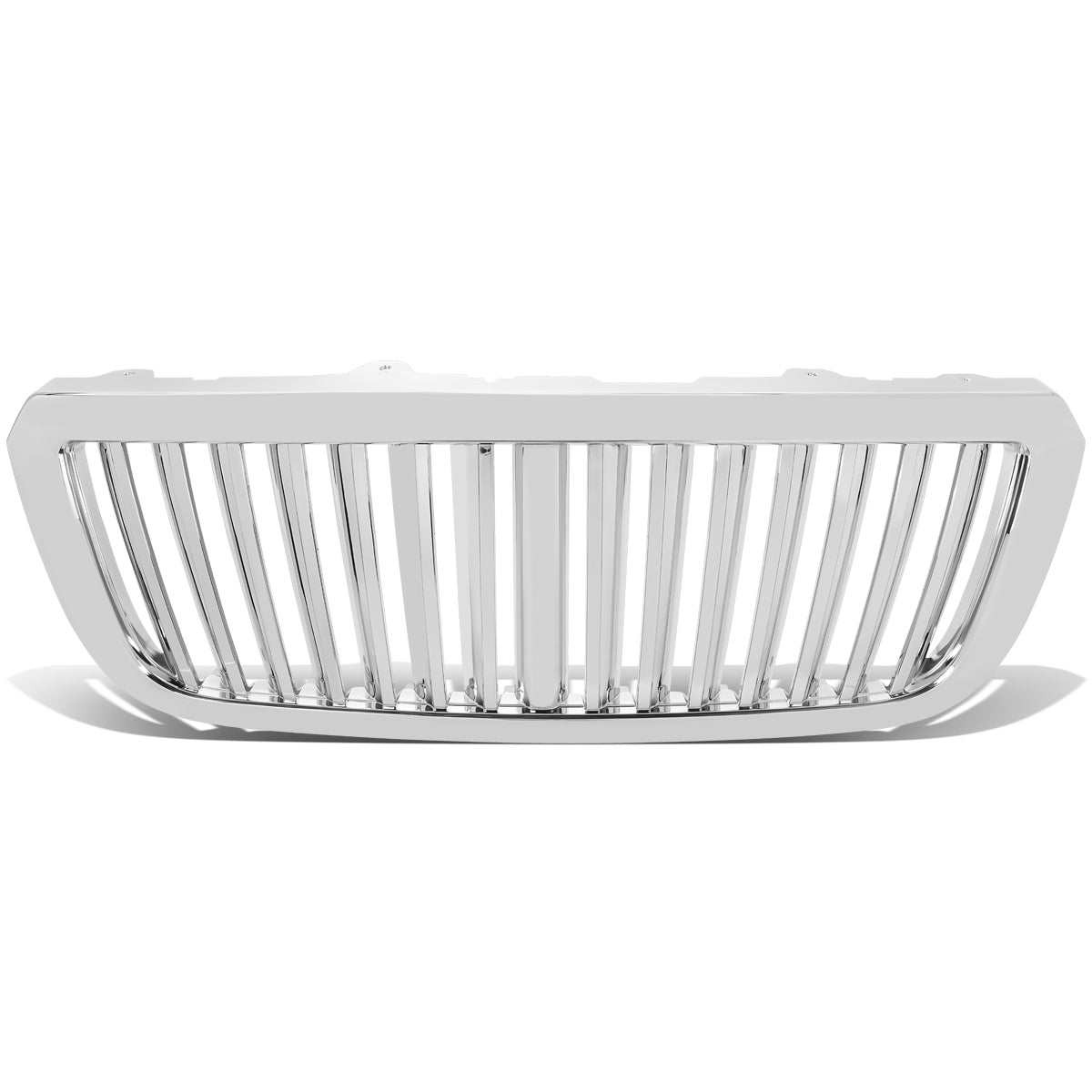 PARRILLA GRILLE - 05-07 FORD F-250 , F-350 , F-450 , F-550 - VERTICAL FENCE STYLE - ABS - CHROME