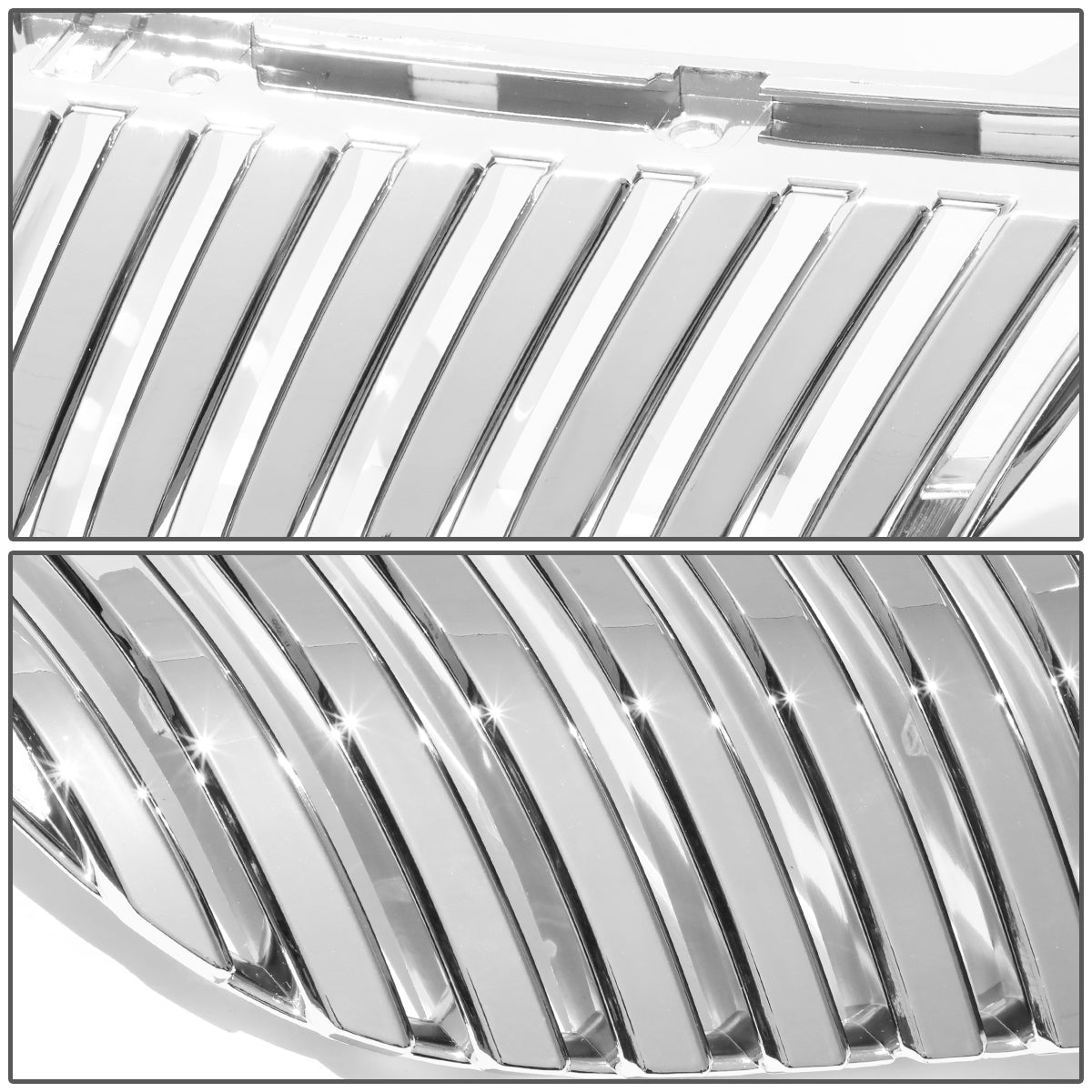 PARRILLA GRILLE - 06-11 LEXUS GS300 , GS350 , GS450 , 450H , GS460 - VERTICAL FENCE STYLE - ABS - CHROME