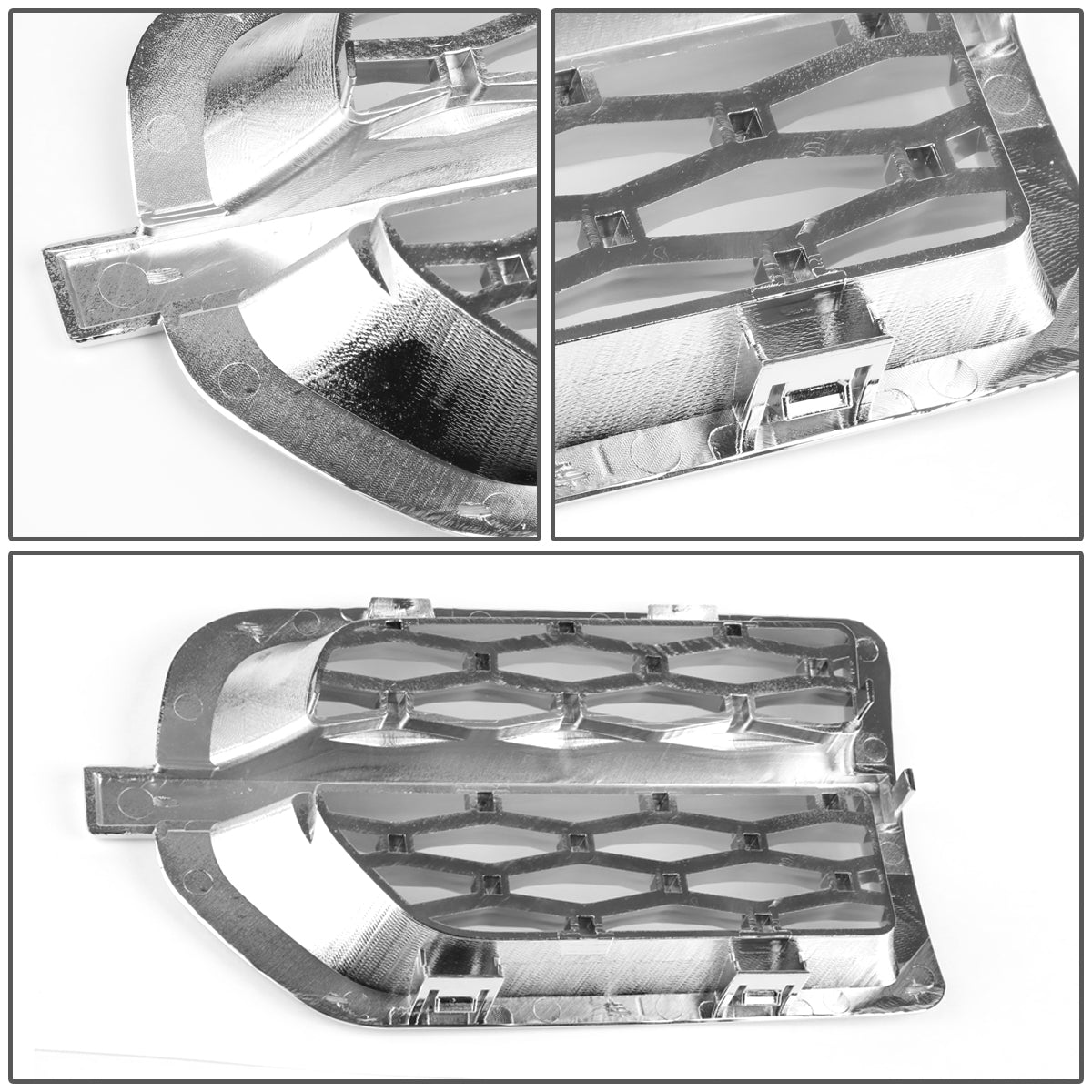 PARRILLA GRILLE - 05-09 LAND ROVER DISCOVERY - HONEYCOMB MESH STYLE - ABS - CHROME
