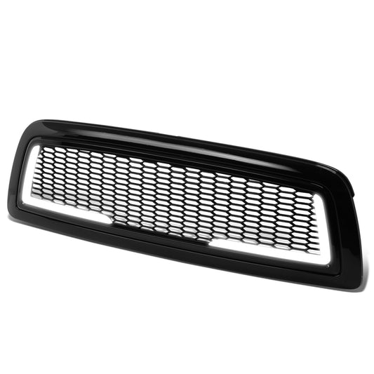 PARRILLA GRILLE - 09-12 DODGE RAM 1500 - HONEYCOMB MESH - W/ LED DRL LIGHT - LED'S REQUIRE WIRING INTO EXISTING LIGHTING - BLACK