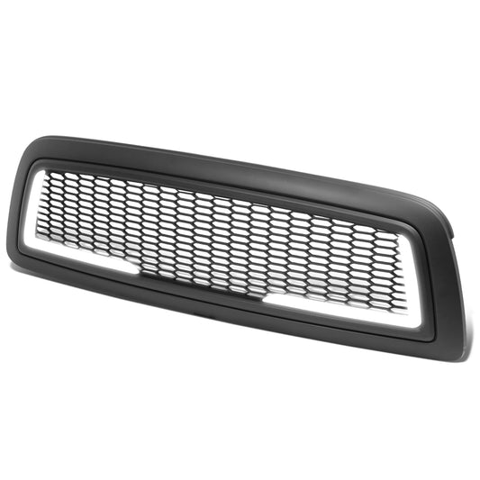 PARRILLA GRILLE - 09-12 DODGE RAM 1500 - HONEYCOMB MESH - W/ LED DRL LIGHT - LED'S REQUIRE WIRING INTO EXISTING LIGHTING - MATTE BLACK
