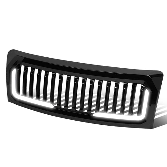 PARRILLA GRILLE - 09-14 FORD F-150 - VERTICAL FENCE STYLE - W/ LED DRL LIGHT - LED'S REQUIRE WIRING INTO EXISTING LIGHTING - BLACK