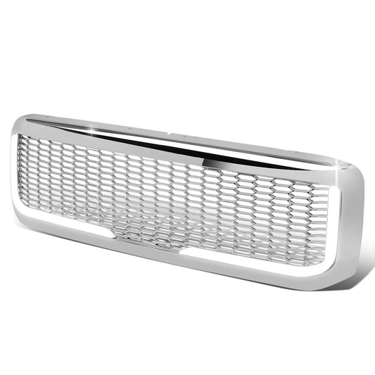 PARRILLA GRILLE - 99-04 FORD F-250, F-350, F-450, F-550 - HONEYCOMB MESH - W/ LED DRL LIGHT - LED'S REQUIRE WIRING INTO EXISTING LIGHTING - CHROME