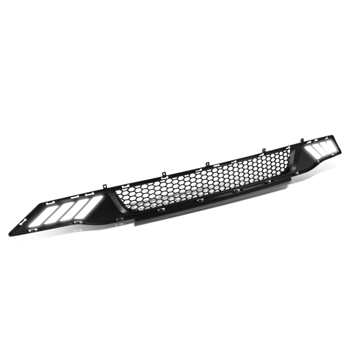 PARRILLA FRONT LOWER GRILLE - 18-19 FORD MUSTANG - HONEYCOMB MESH - W/ LED DRL LIGHT - BLACK