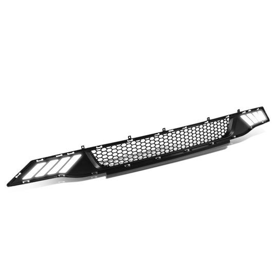 PARRILLA FRONT LOWER GRILLE - 18-19 FORD MUSTANG - HONEYCOMB MESH - W/ LED DRL LIGHT - BLACK