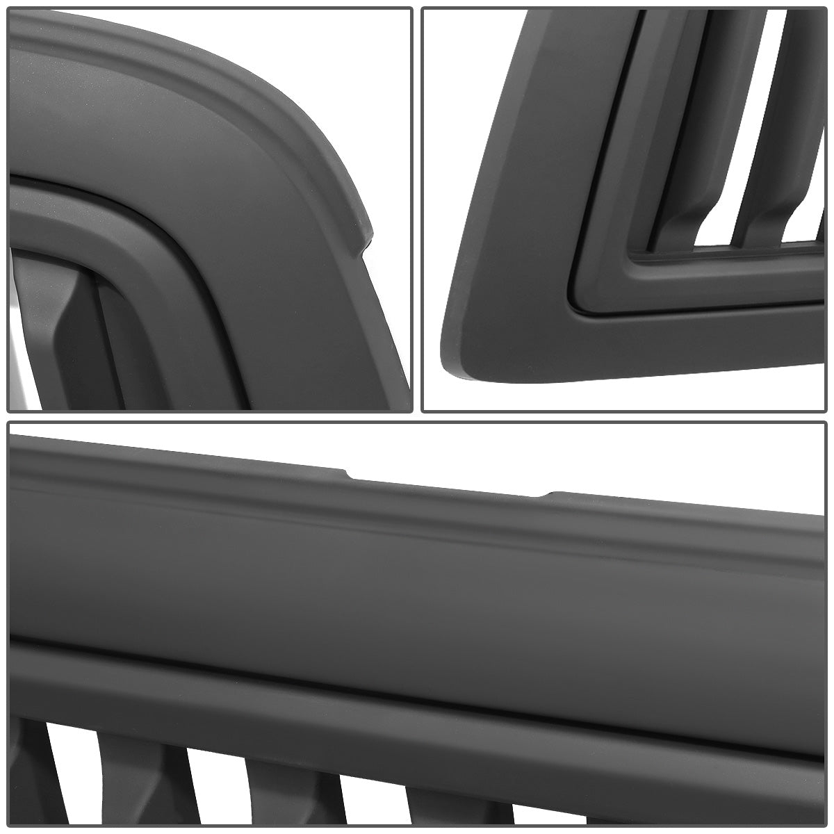 PARRILLA GRILLE - 09-10 DODGE RAM 1500 / 11-12 DODGE RAM 2500, 3500 - VERTICAL FENCE STYLE - MATTE BLACK