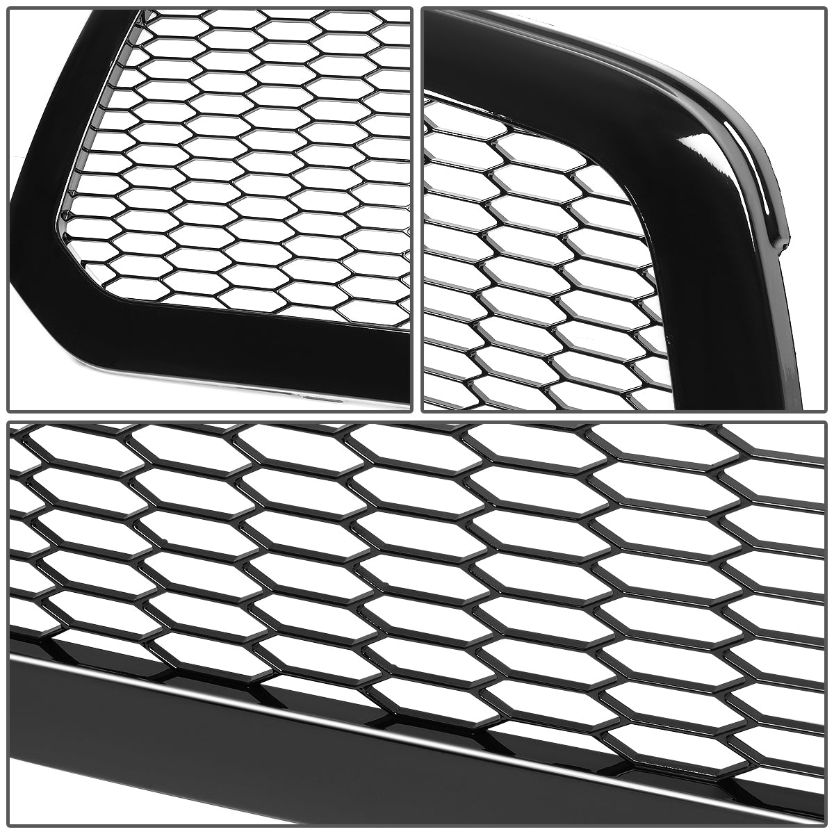 PARRILLA GRILLE - 13-18 DODGE RAM 1500 / 2019 DODGE RAM 1500 CLASSIC - DOES NOT FIT REBEL MODELS - HONEYCOMB MESH - BLACK