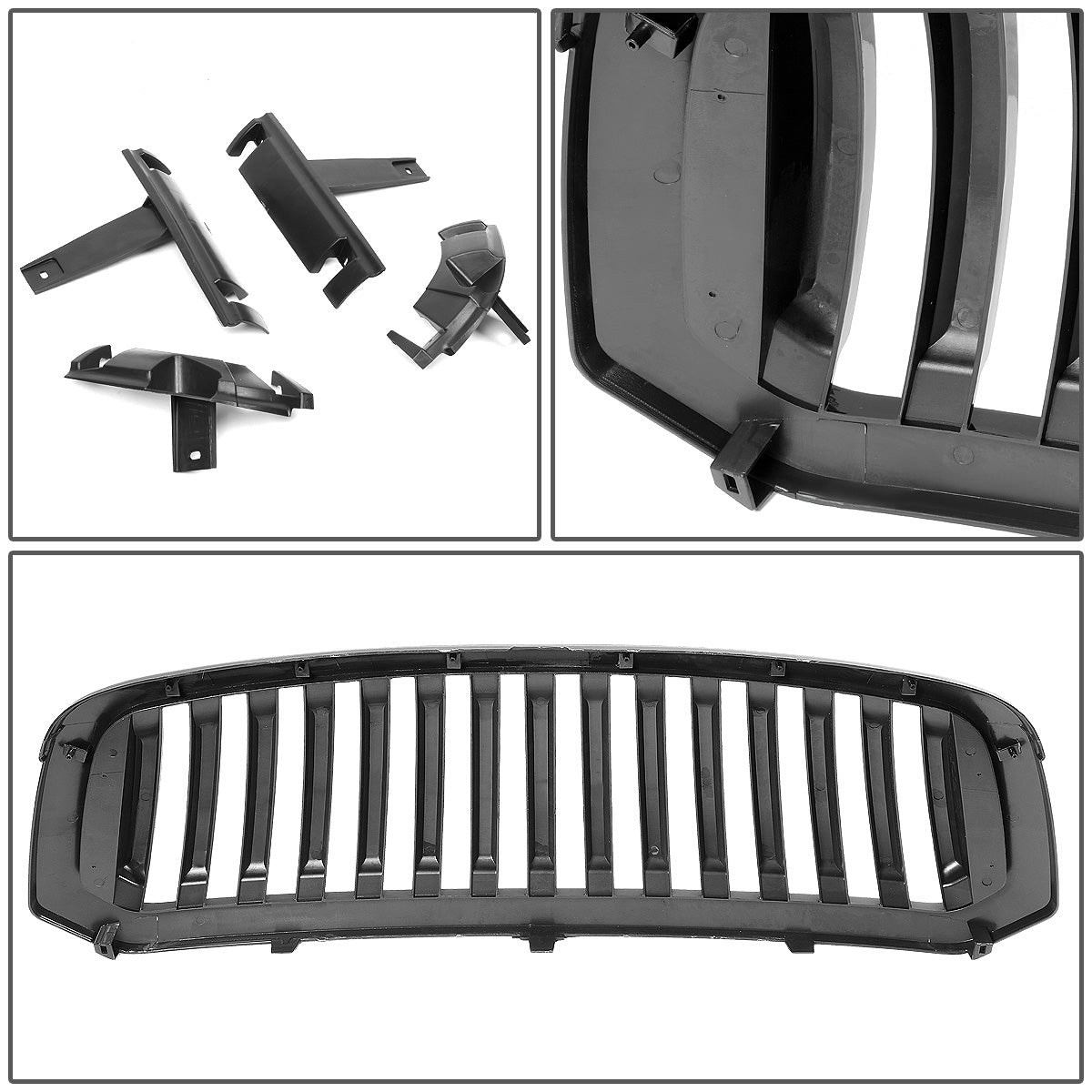 PARRILLA GRILLE - 13-18 DODGE RAM 1500 / 2019 DODGE RAM 1500 CLASSIC - DOES NOT FIT REBEL MODELS - VERTICAL FENCE STYLE - MATTE BLACK